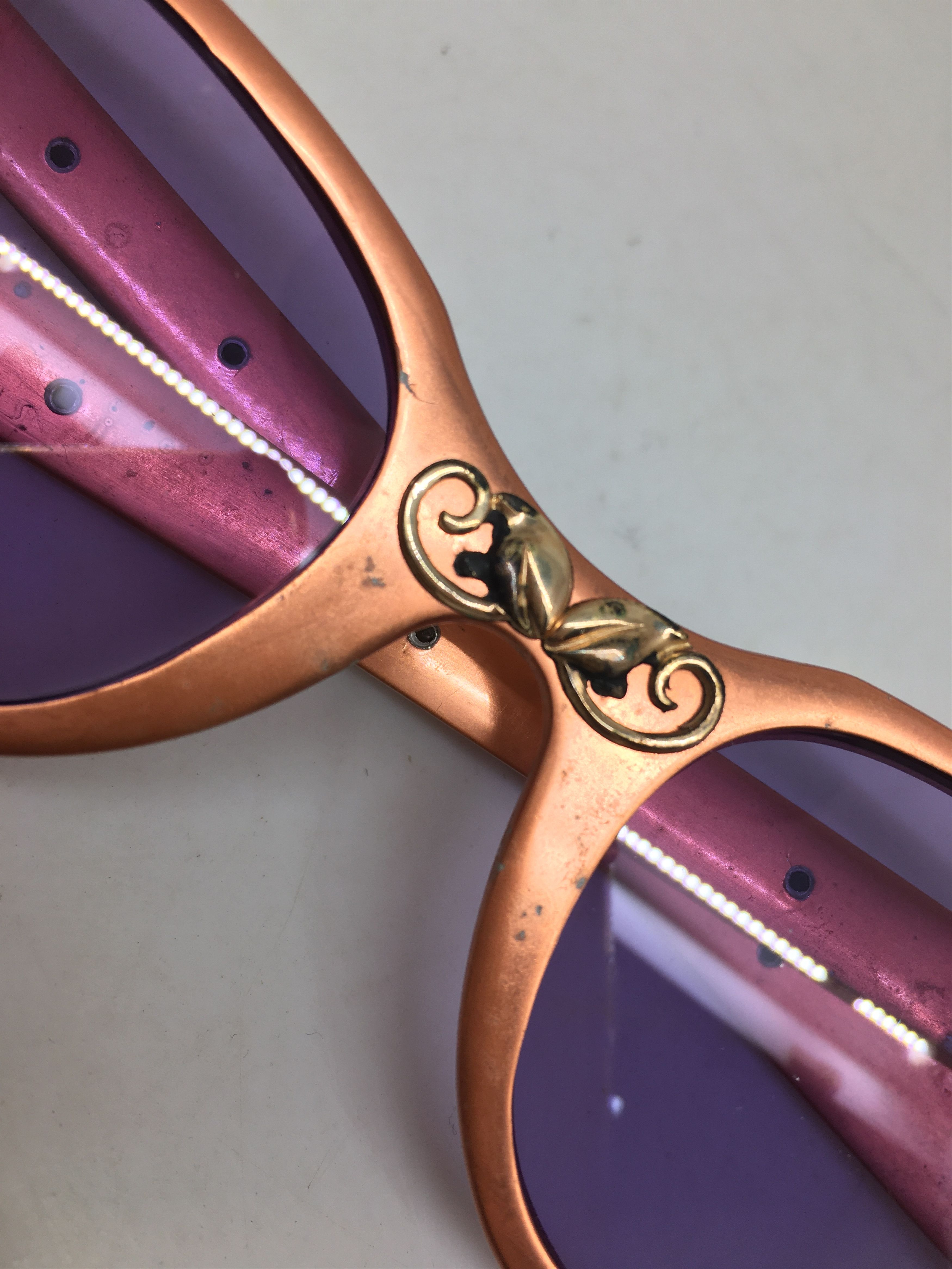 Vintage Vintage 50s TURA Woman Aluminum Cateye Sunglasses Size ONE SIZE - 5 Thumbnail