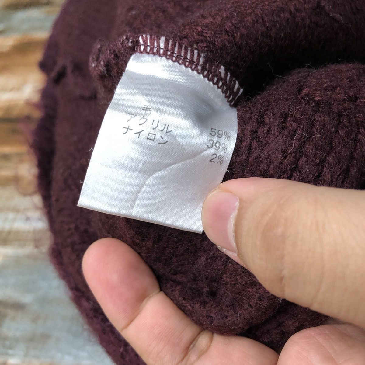 Homespun Knitwear Japan streetwear Purple Knitwear #A1259 Size M / US 6-8 / IT 42-44 - 10 Thumbnail