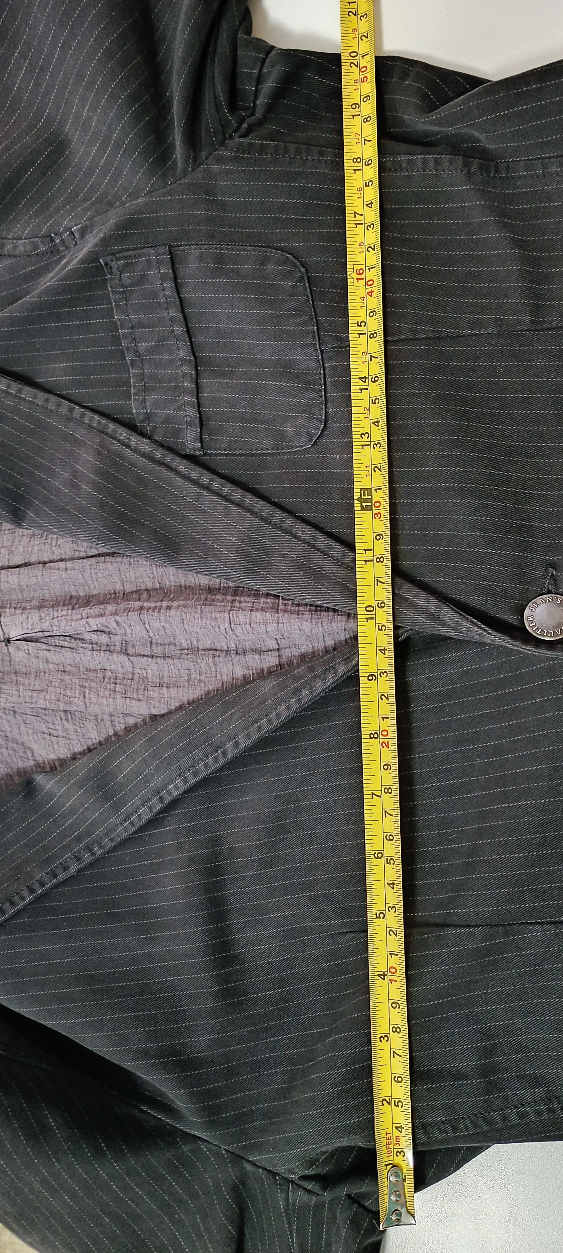 Jean Paul Gaultier Striped gray cotton jacket Size US S / EU 44-46 / 1 - 13 Thumbnail
