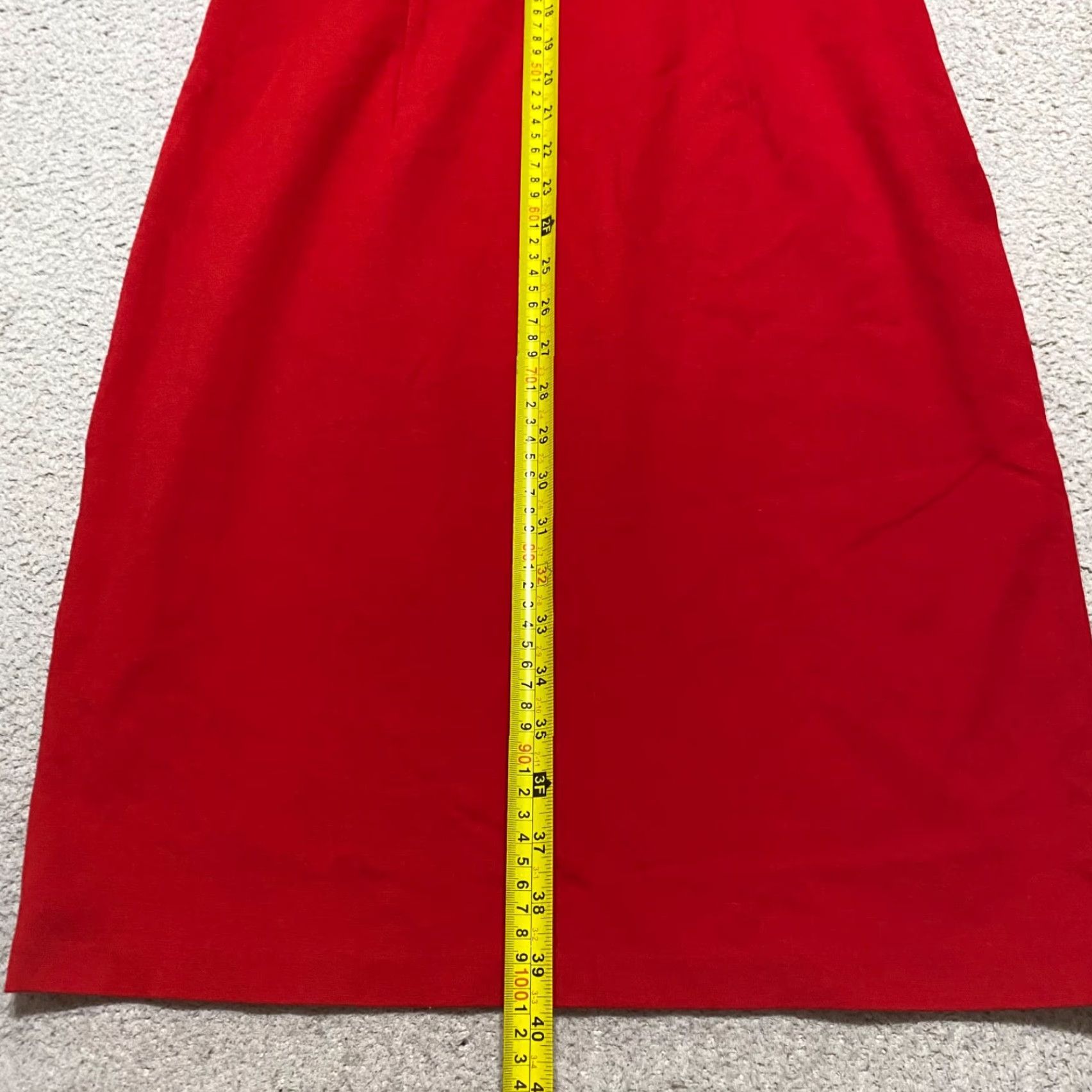 Talbots Talbots Womens Dress 8 Red Sleeveless V-Neck Knee Length Solid Pockets Sheath Nylon Rayon Spandex Size M / US 6-8 / IT 42-44 - 5 Thumbnail