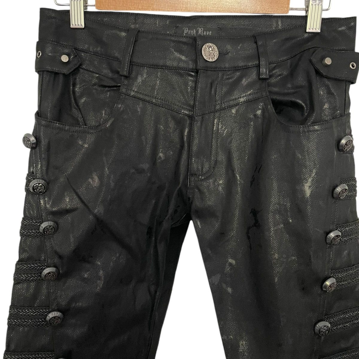 Designer Punkrave napolean waxed pants Size US 30 / EU 46 - 2 Thumbnail