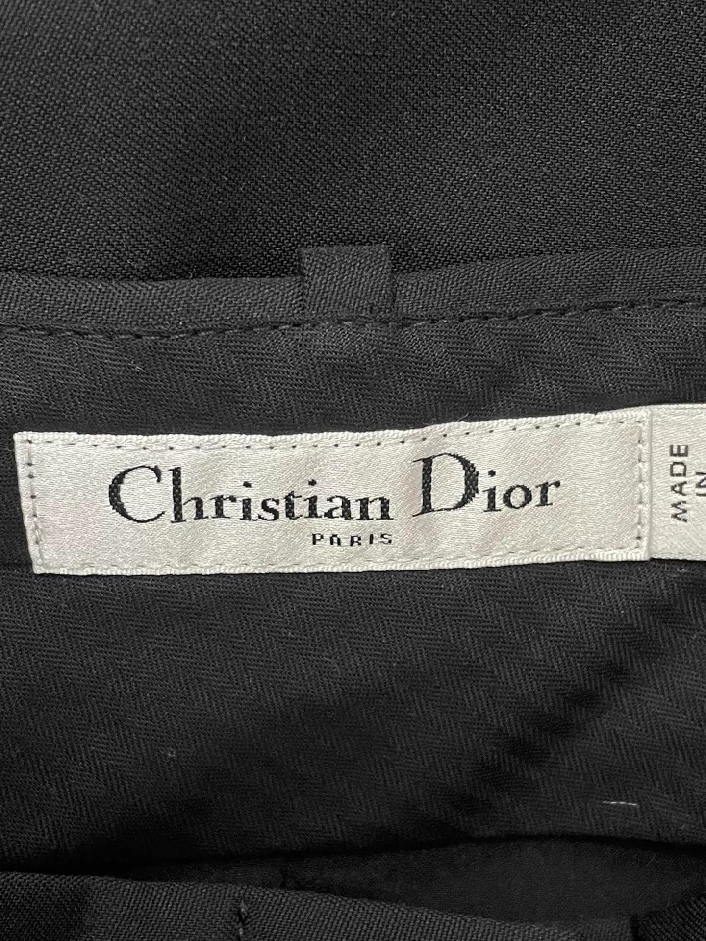 Dior Dior Black Gray Eiffel Tower Print Skirt 34 Size 25" / US 0 / IT 36 - 3 Thumbnail