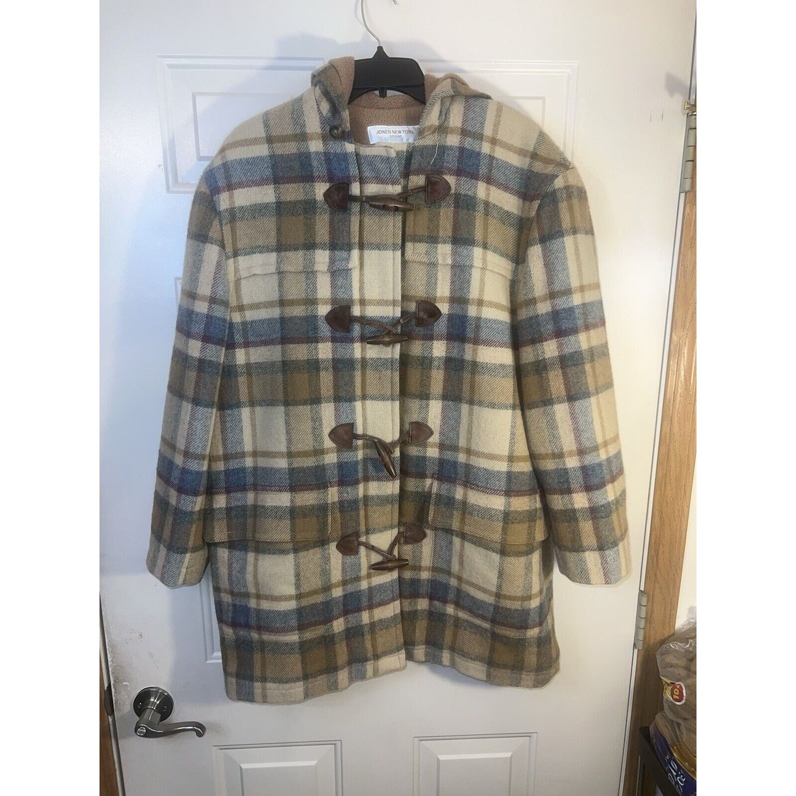 Jones New York Vintage Jones New York Plaid Wool Fleece Lined Womens Medium Size M / US 6-8 / IT 42-44 - 1 Thumbnail