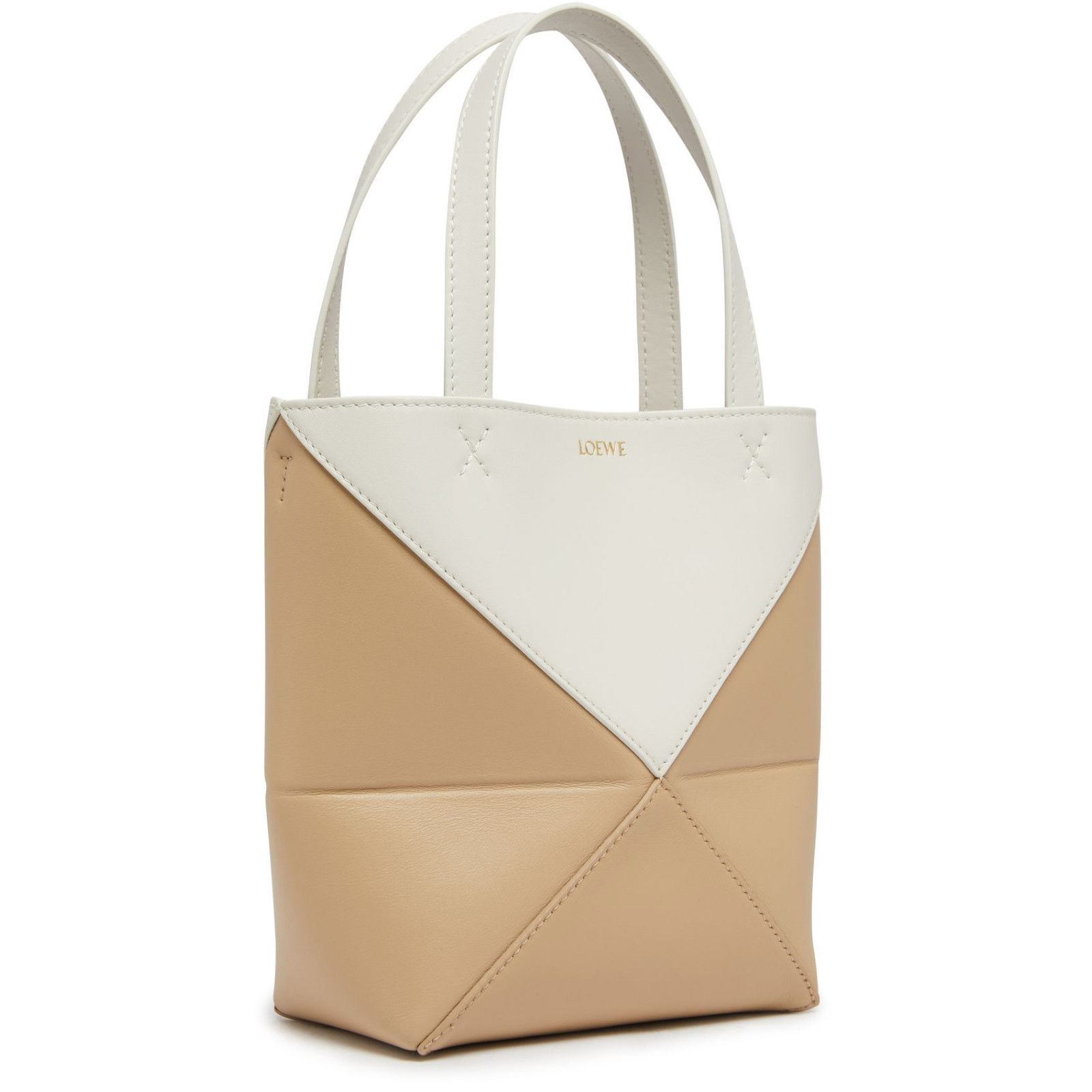 Loewe LOEWE Puzzle Mini Fold SOFT WHITE/PAPER CRAFT Leather Tote B Size ONE SIZE - 2 Thumbnail