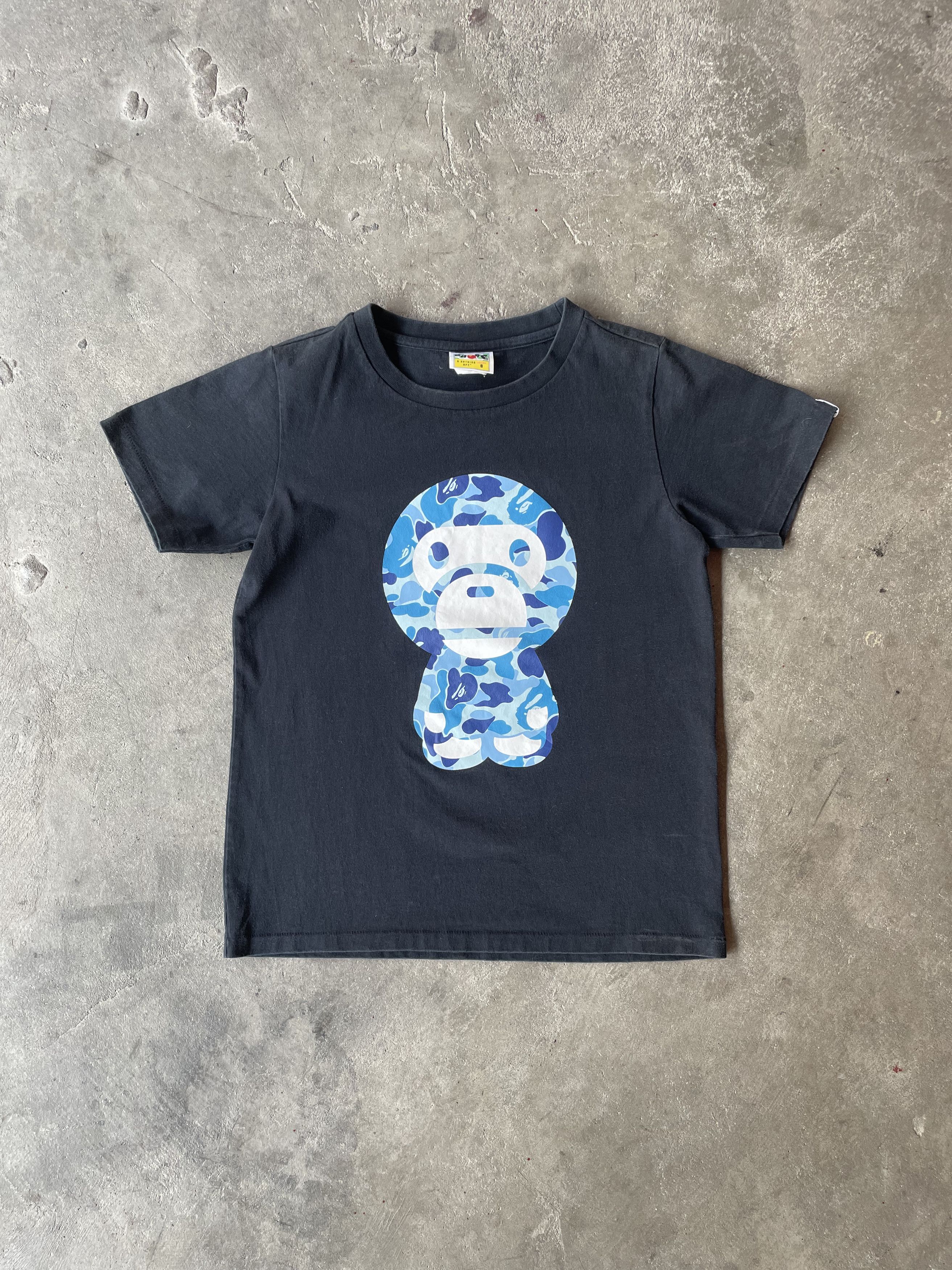 Bape Baby Milo x Bape Blue Camo T-Shirt Size S / US 4 / IT 40 - 9 Thumbnail