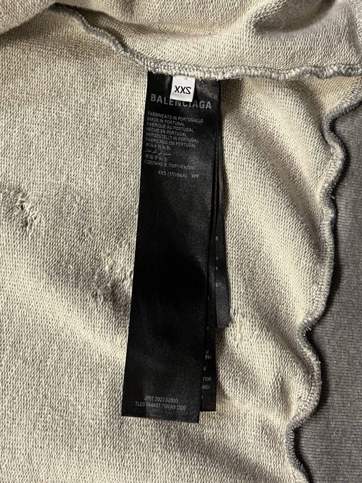 Balenciaga SS23 Balenciaga Skater Graffiti Distressed Zip Up Hoodie Size US XXS / EU 40 - 11 Thumbnail