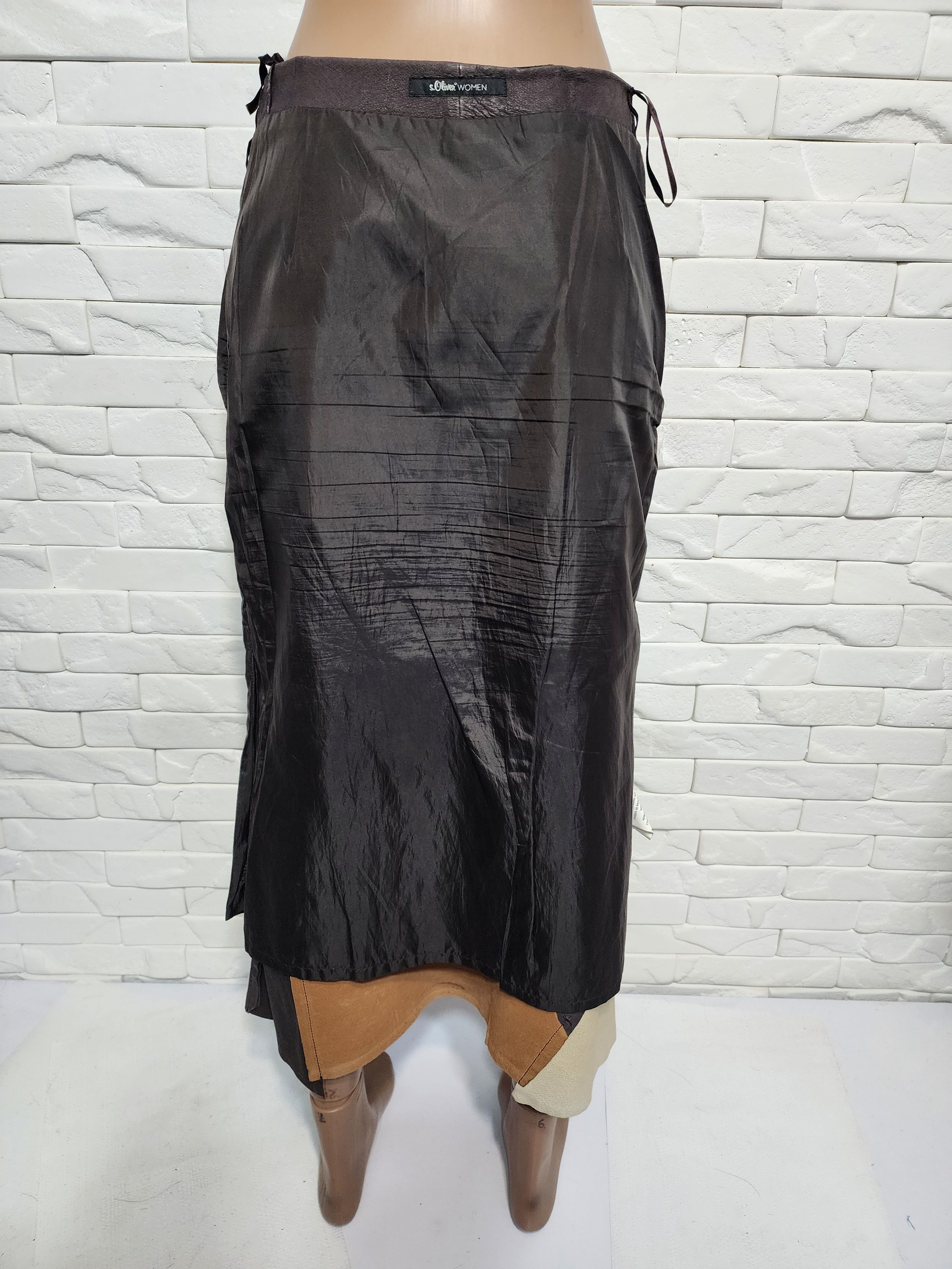 Other Brown Suede Leather Skirt: 30" Waist Size 30" / US 8 / IT 44 - 10 Thumbnail