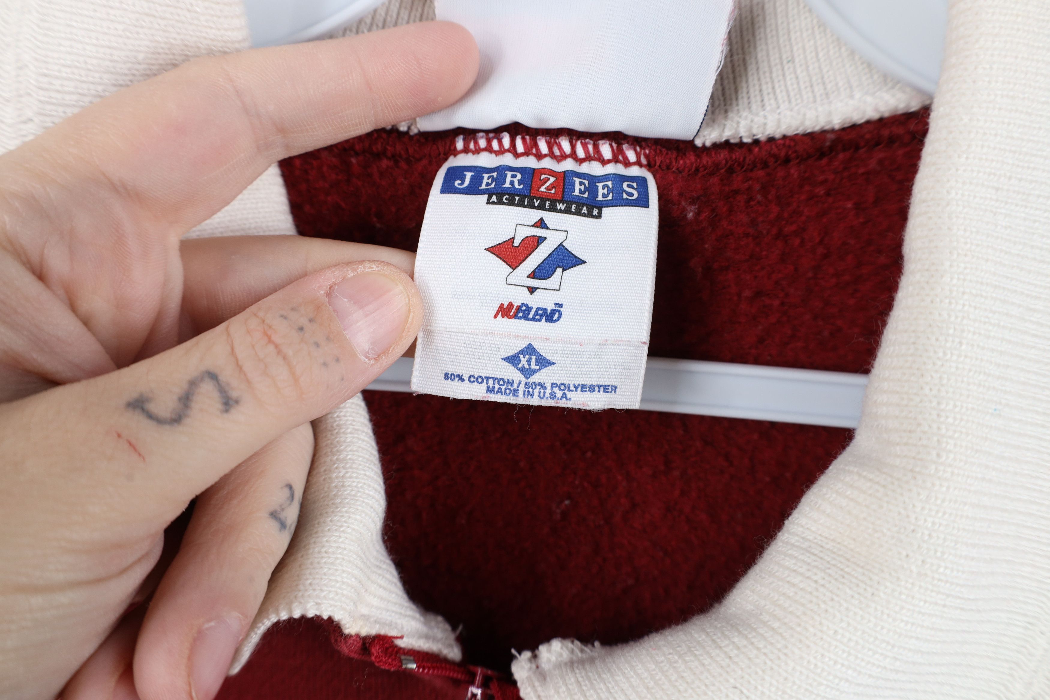 Vintage Vintage 90s Streetwear Bird Collared Sweatshirt Red USA Size XL / US 12-14 / IT 48-50 - 6 Thumbnail