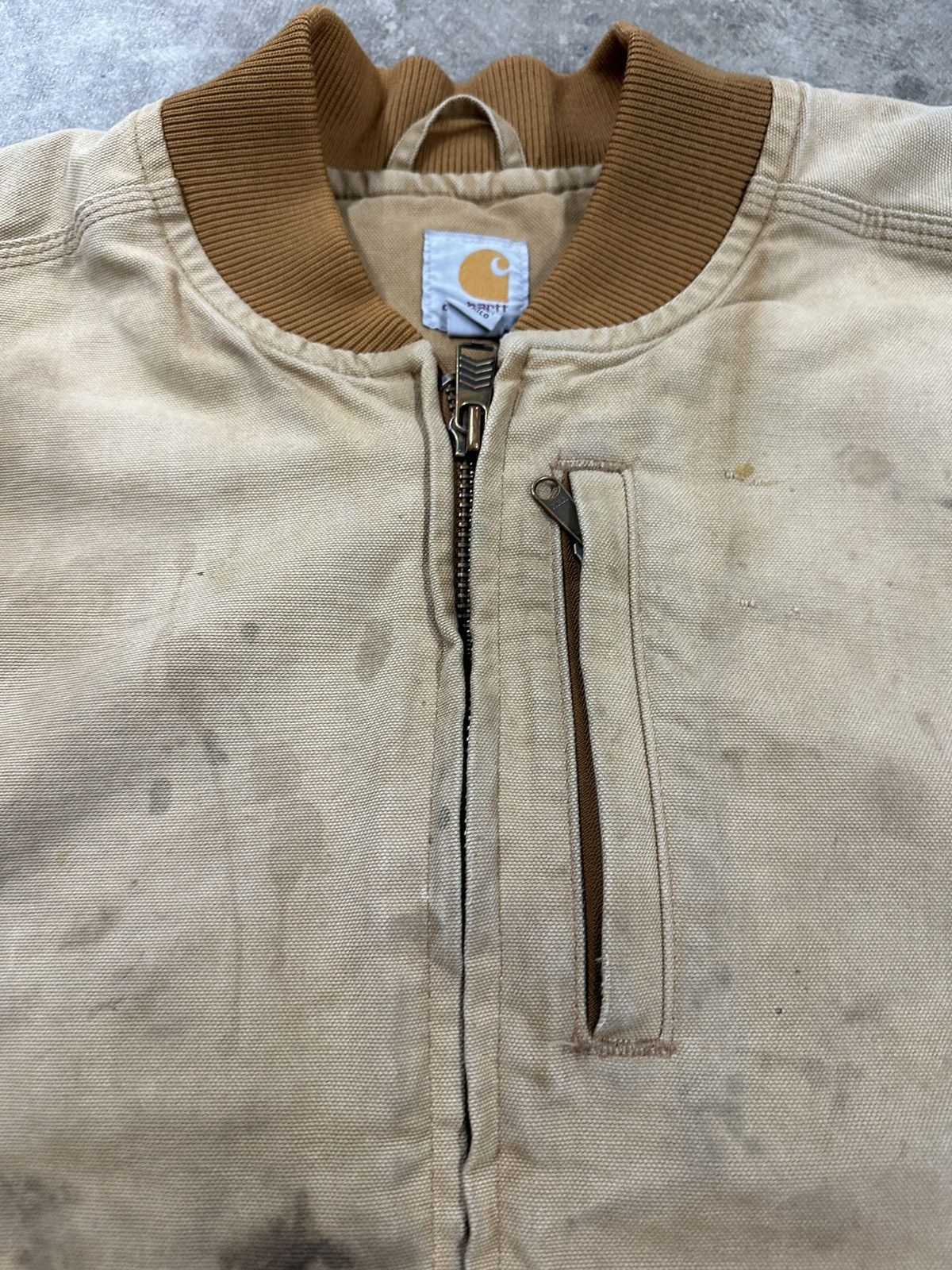 Carhartt Crazy Y2K Carhartt Tan Brown Workwear 3M Thinsulate Vest Size US XL / EU 56 / 4 - 9 Thumbnail