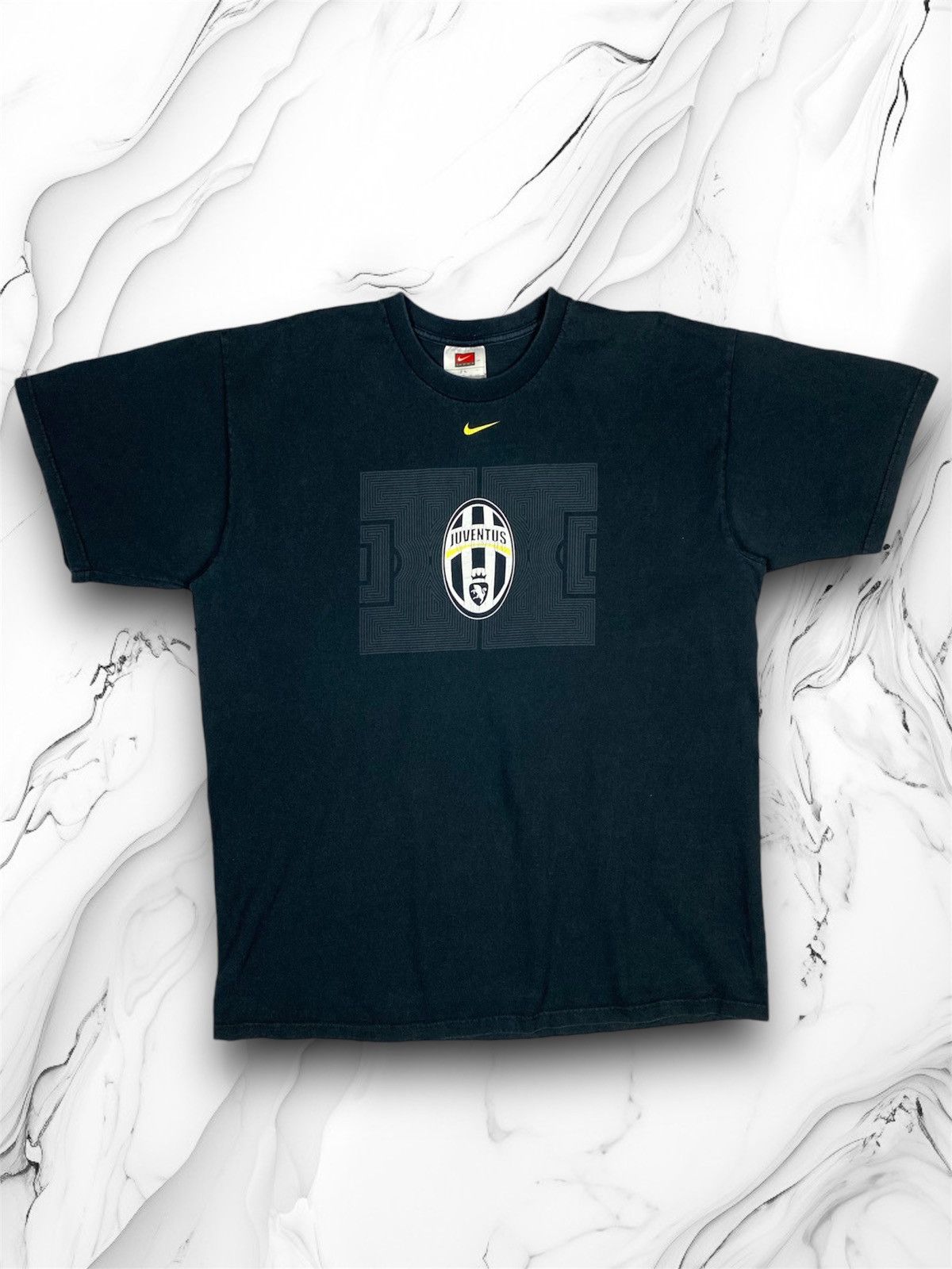 Nike × Vintage Vintage 90s Nike Juventus FC Tee blockcore drill y2k 00s Size US L / EU 52-54 / 3 - 1 Thumbnail