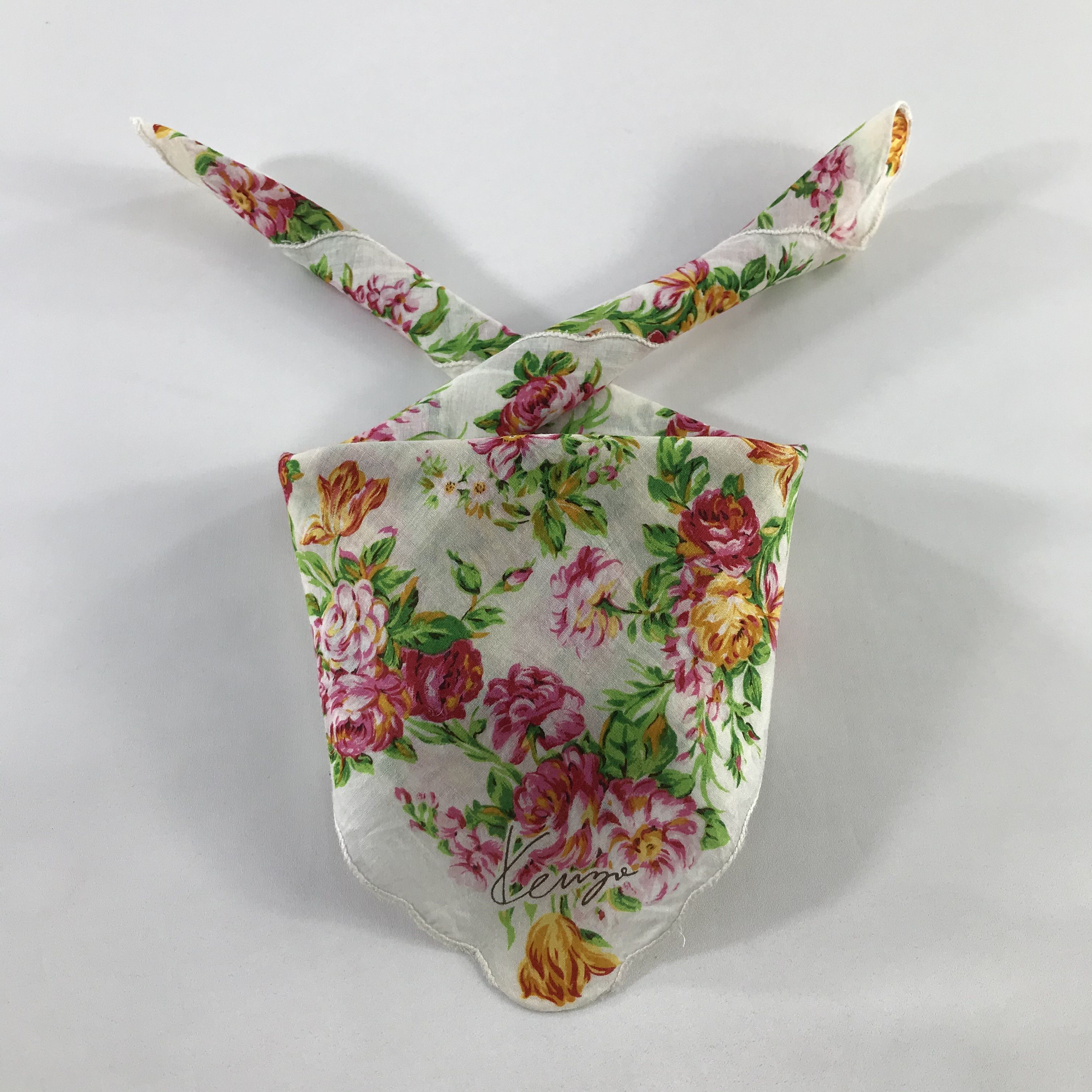 Kenzo × Vintage Kenzo Bandana / Handkerchief / Neckerchief - S454 Size ONE SIZE - 3 Thumbnail