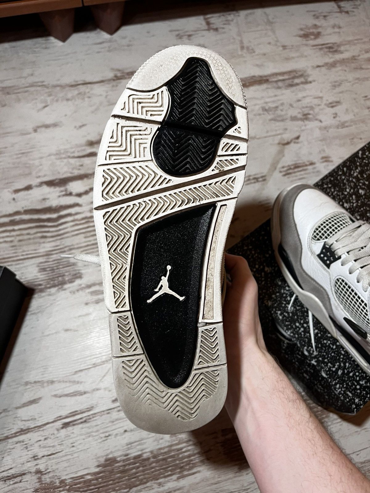 Jordan Brand × Nike Jordan retro 4 military black Size US 9.5 / EU 42-43 - 8 Thumbnail