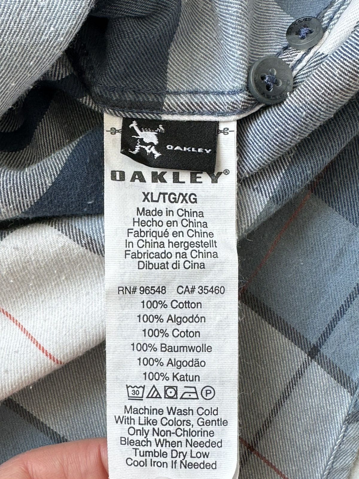 Flannel × Oakley Oakley Check Flannel Shirt Button Up Streetwear Size US XL / EU 56 / 4 - 7 Thumbnail