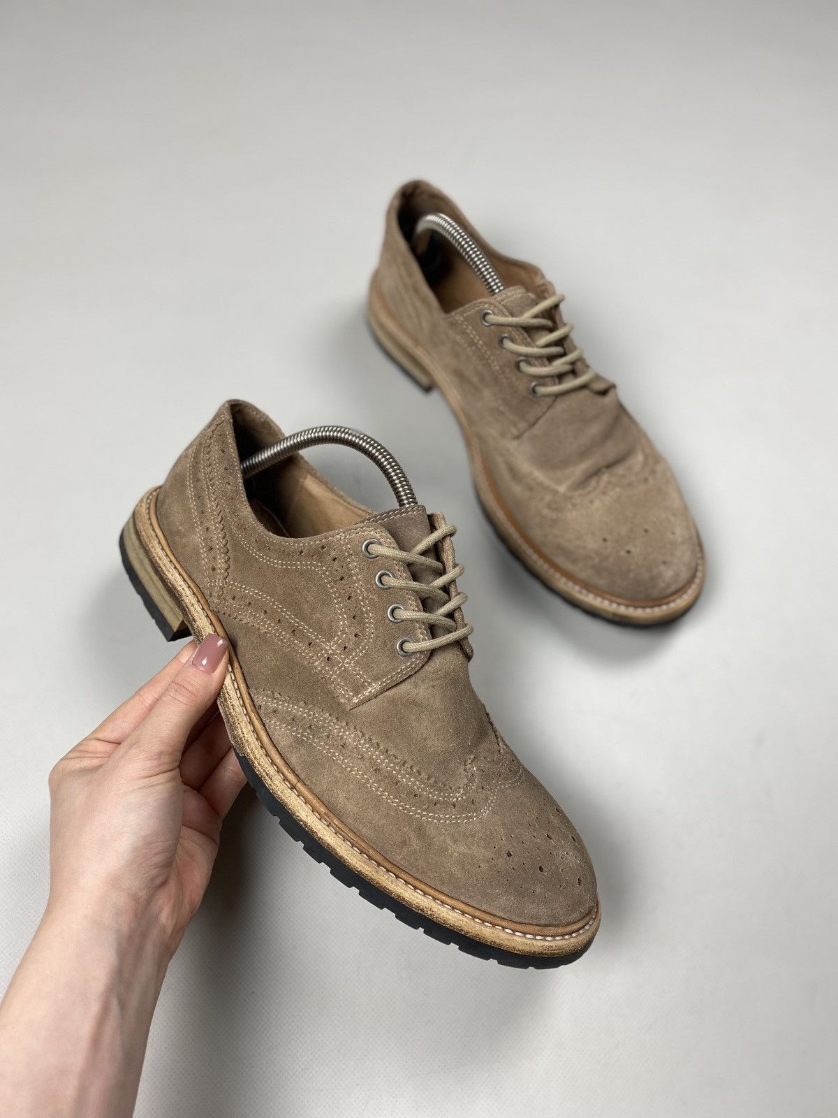 Allsaints Allsaints men’s suede brogue shoes size 43 / US 10 Size US 10 / EU 43 - 3 Thumbnail