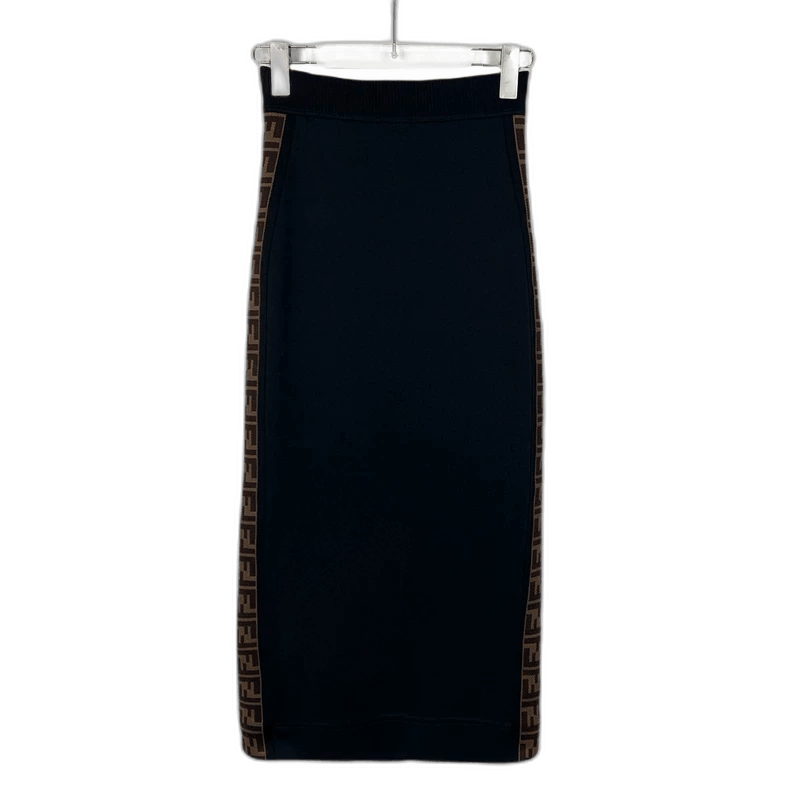Fendi Fendi Logo Side Slit Midi Skirt Size US 36 / EU 52 - 1 Thumbnail