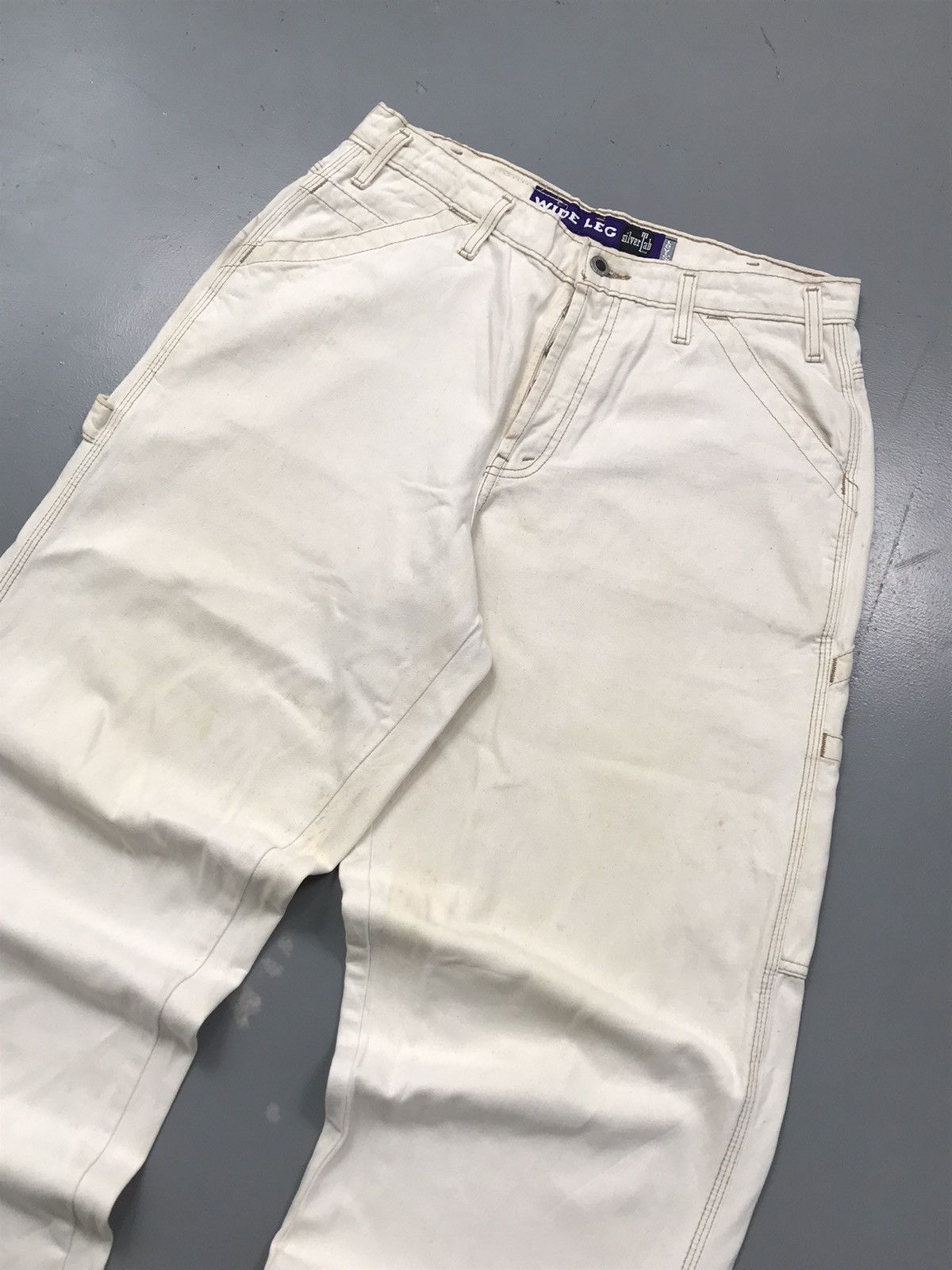 Levi's × Vintage Vintage 80s Levi’s silver tab wide leg carpenter denim Size US 33 - 4 Thumbnail