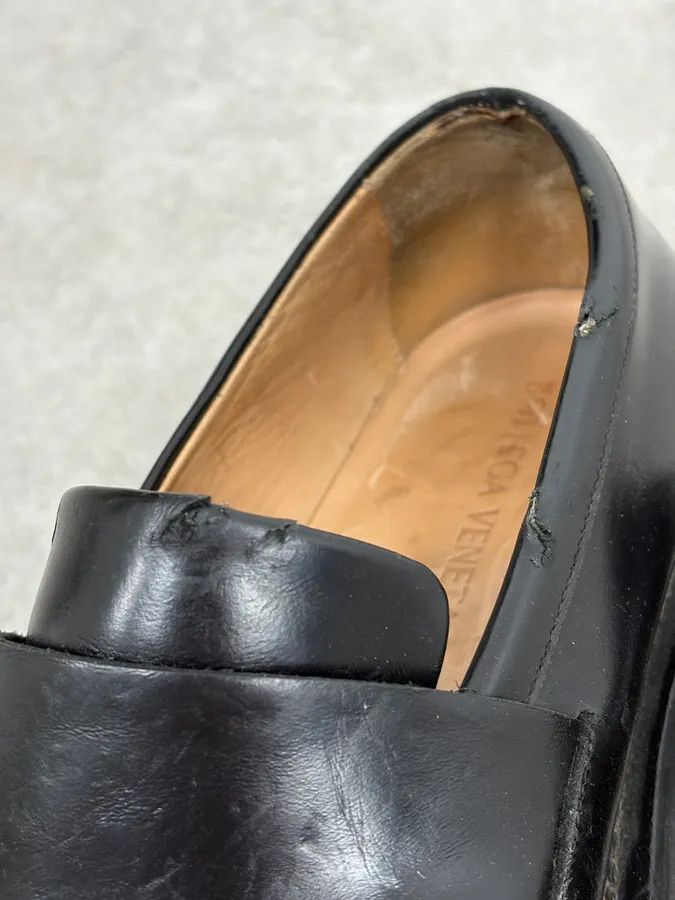 Bottega Veneta 2000s Bottega Veneta Black Leather Loafers Size US 9 / EU 42 - 9 Thumbnail