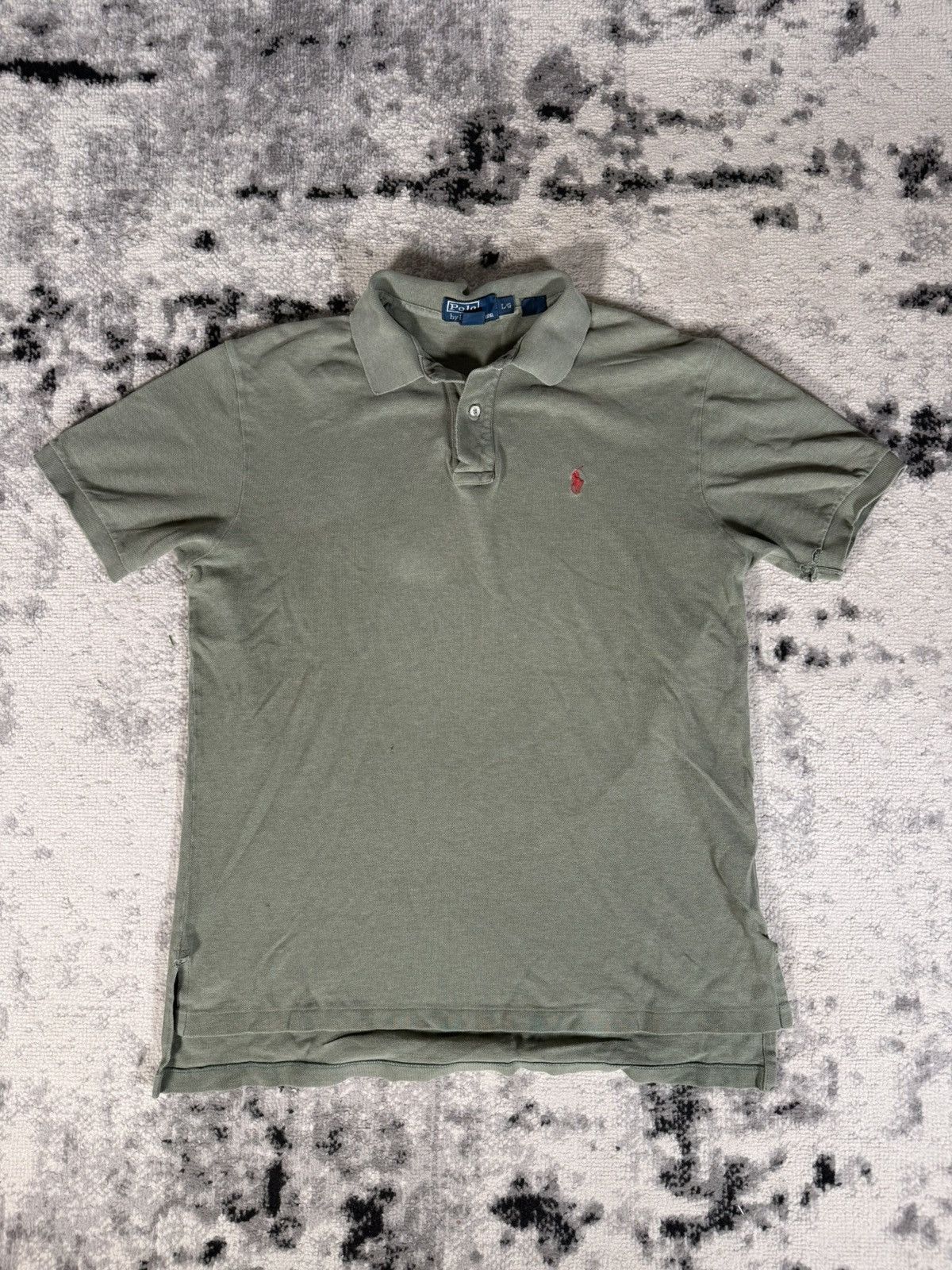 Polo Ralph Lauren Vintage Polo Ralph Lauren Cotton Polo Shirt Size US L / EU 52-54 / 3 - 1 Thumbnail
