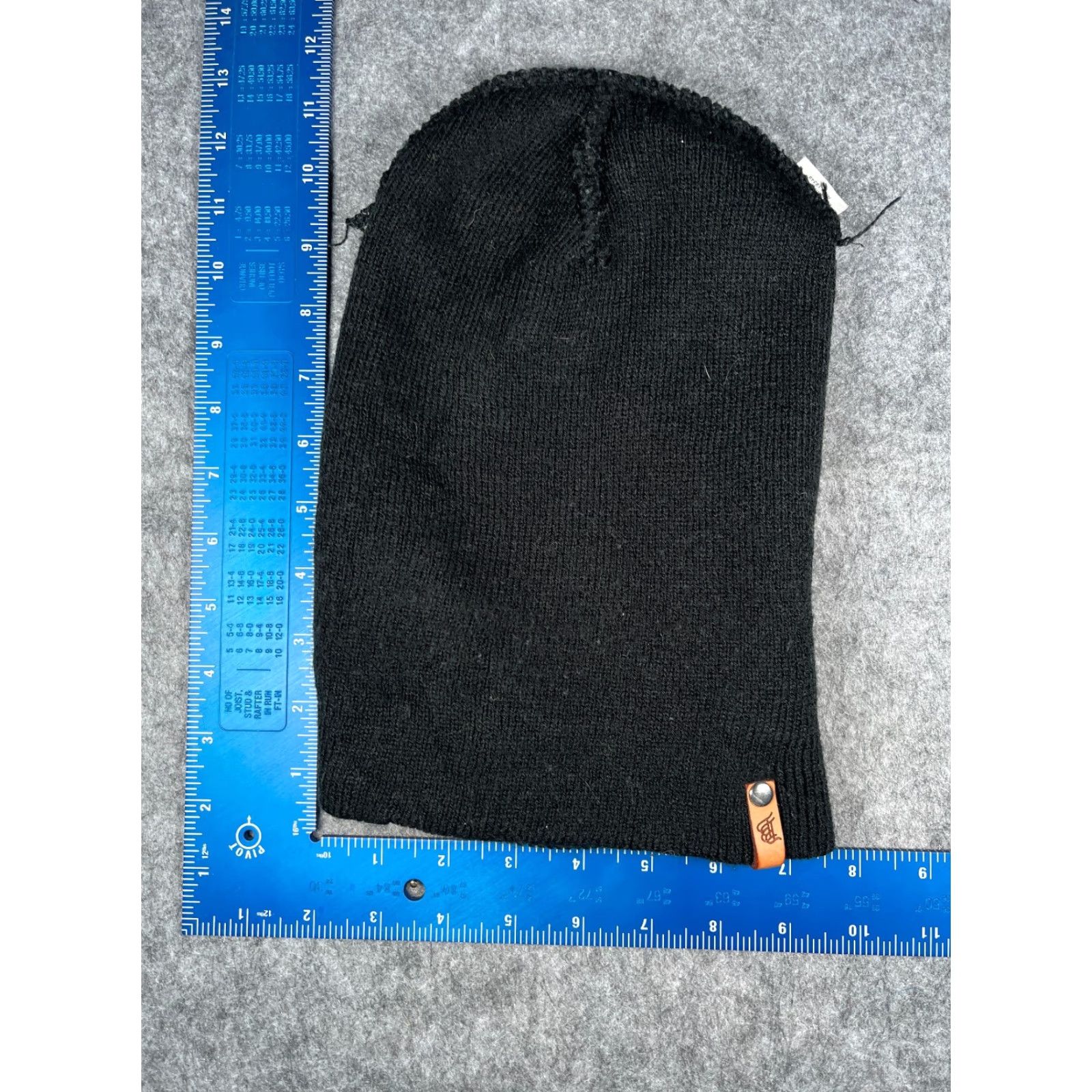 Vintage **Black Knit Beanie Toque Adjustable Lightweight Outdoor Adult One Size Turtle Logo Unisex** Size ONE SIZE - 6 Thumbnail
