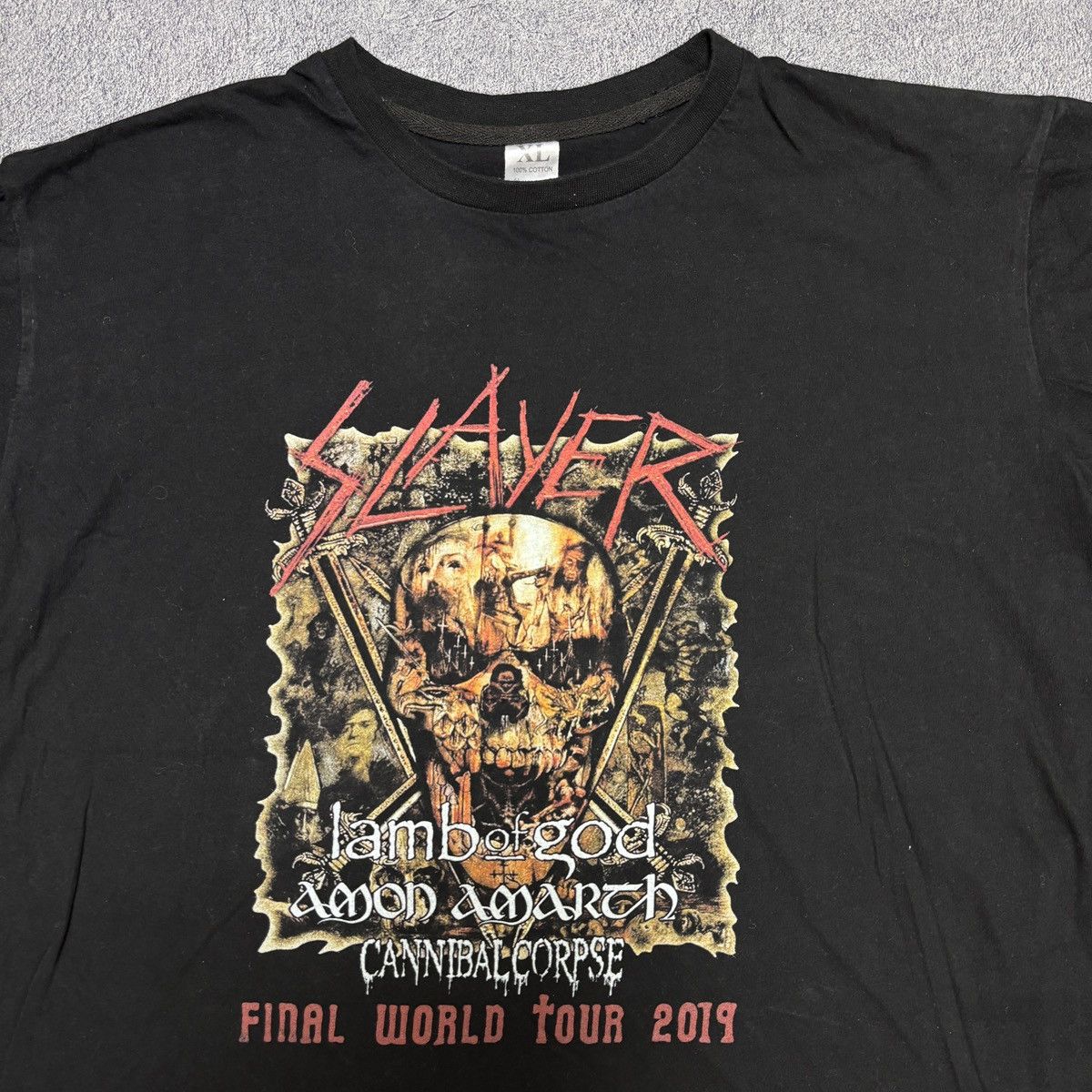 Band Tees × Slayer × Vintage Slayer Vintage Metal Band T Shirts Cannibal Corpse Size US L / EU 52-54 / 3 - 4 Thumbnail