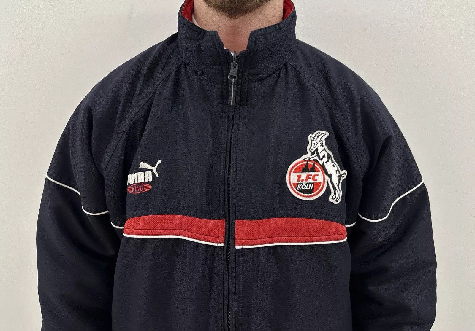 Puma Vintage Fc Koln 1990s 90s Puma Training Jacket Men Soccer Size US XL / EU 56 / 4 - 2 Thumbnail