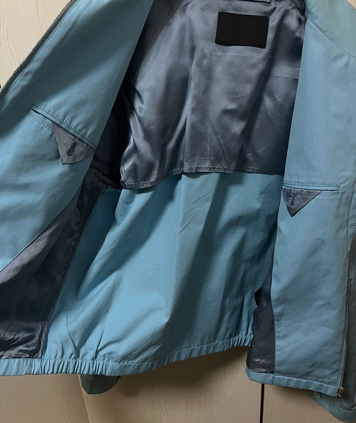 Prada Prada babyblue zip jacket Size US M / EU 48-50 / 2 - 5 Thumbnail