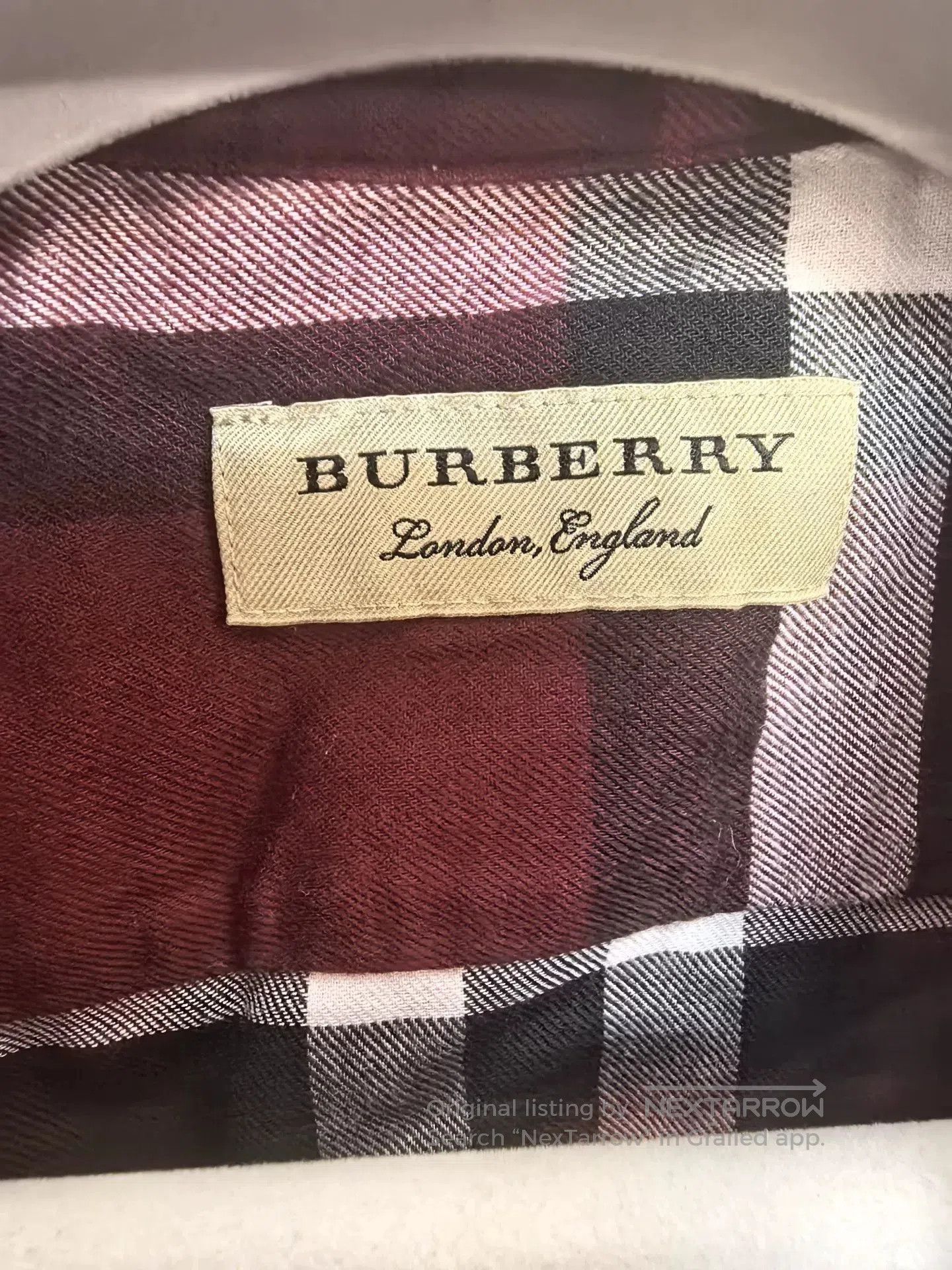 Burberry Burberry Men's Red Check Long-Sleeve Shirt. Size US M / EU 48-50 / 2 - 3 Thumbnail