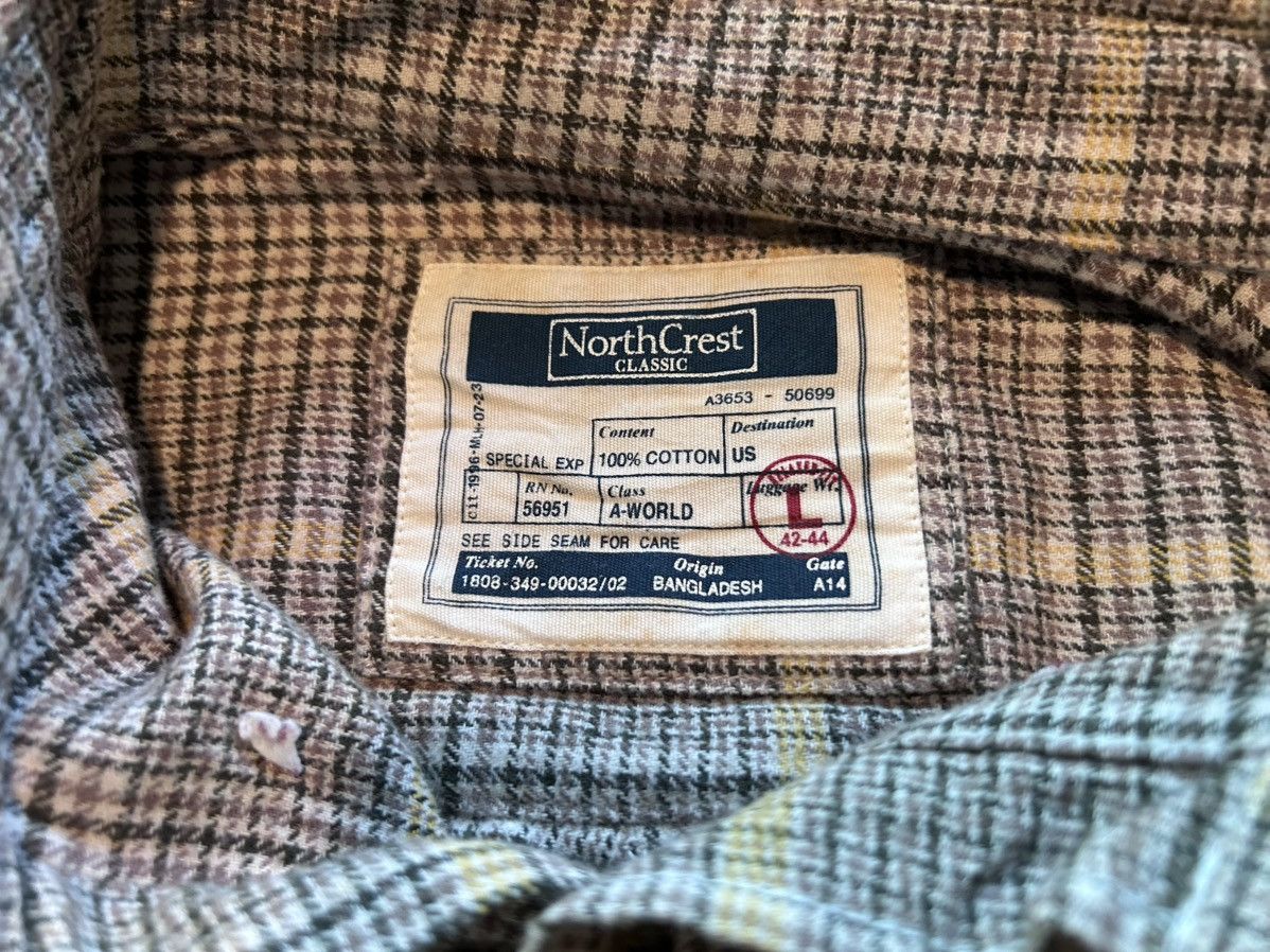 Other Vintage Northcrest Flannel Buttondown Shirt Size US L / EU 52-54 / 3 - 7 Thumbnail