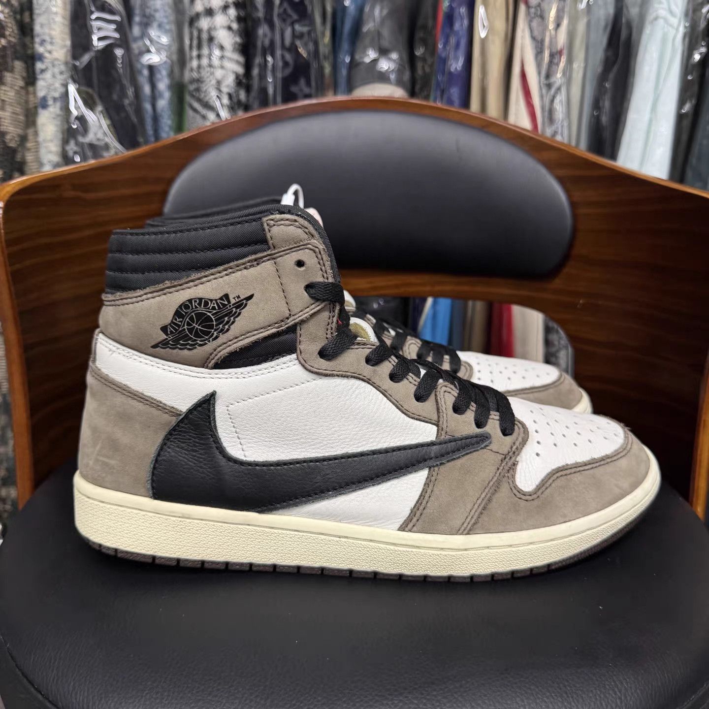 Jordan Brand Air Jordan 1 TS 1.0 Dark Brown K15 Size US 12 / EU 45 - 4 Thumbnail