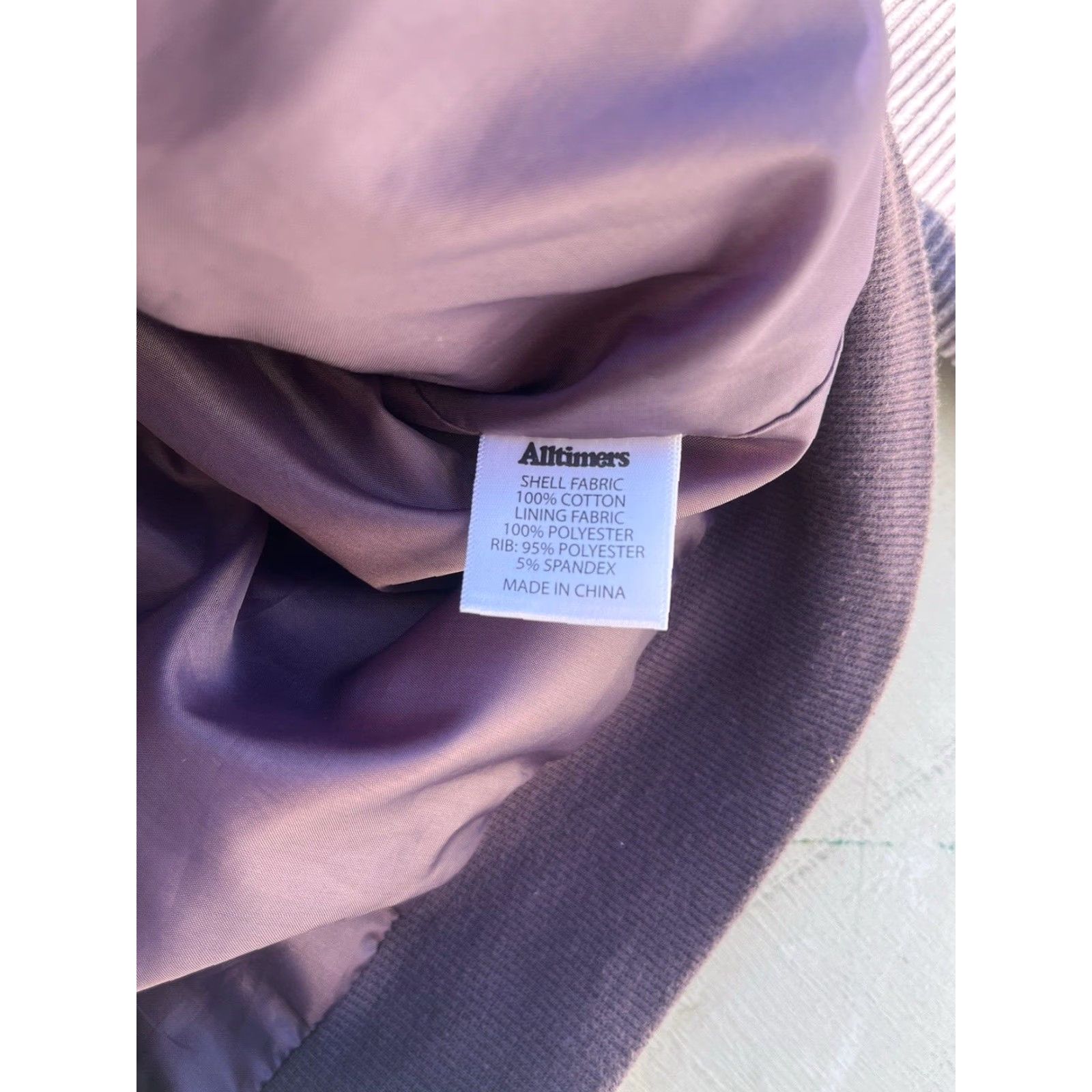 Alltimers Alltimers Jacket Purple Jeremih M Cord Retro Full Zip Bomber Street Logo Mens Size US M / EU 48-50 / 2 - 7 Thumbnail