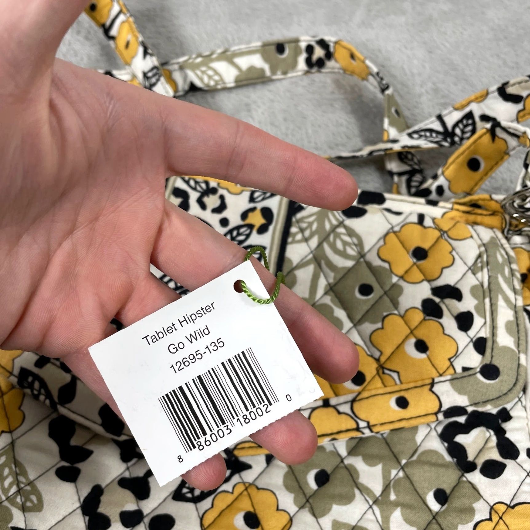 Vera Bradley Vera Bradley Tablet Hipster Bag Womens Yellow Floral Leopard Print Crossbody New Size ONE SIZE - 3 Thumbnail