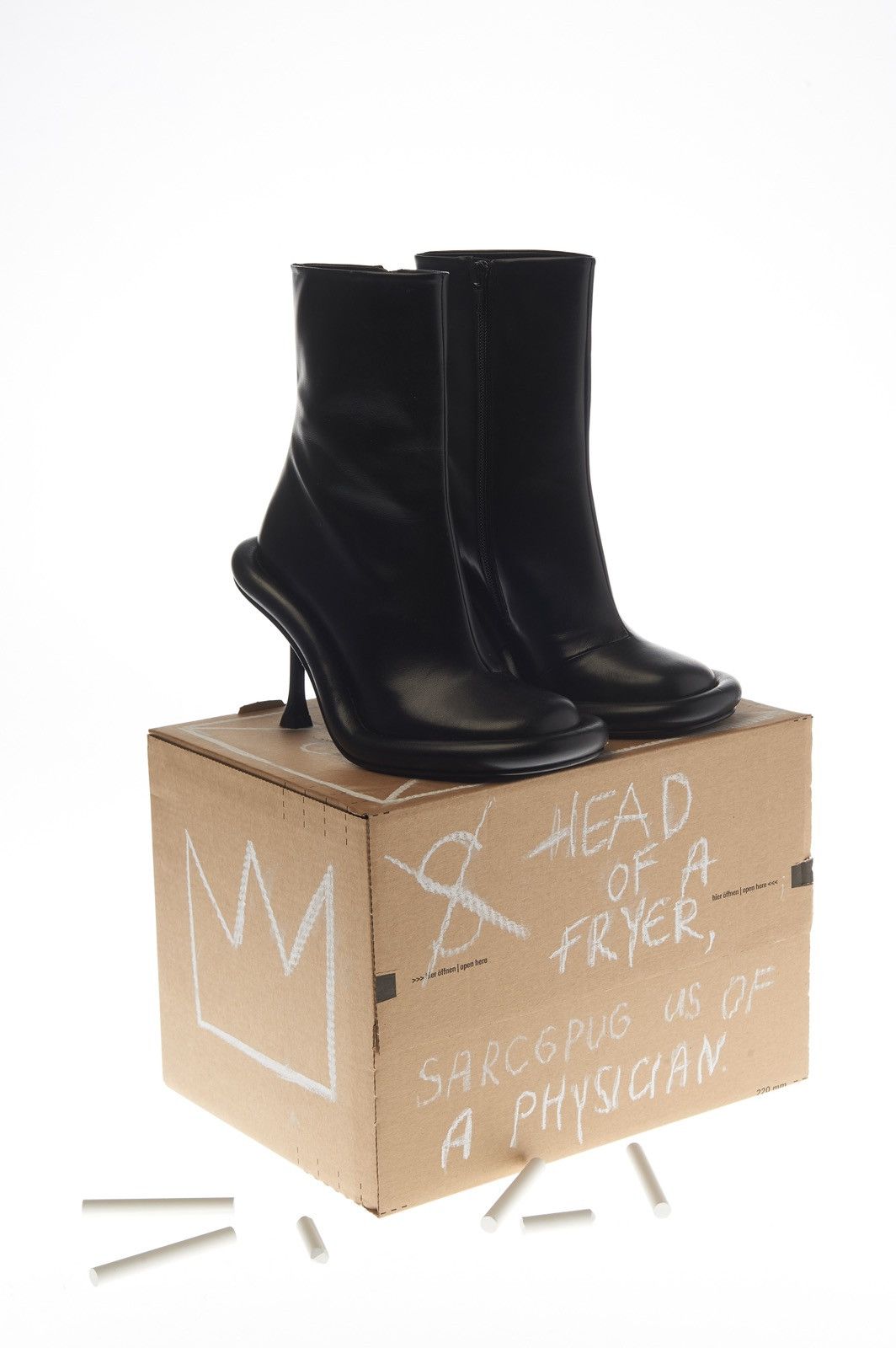 image of J W Anderson Black Bumper Jw Anderson Boots, Women's (Size 7)