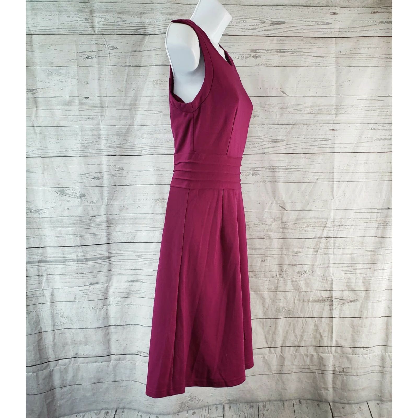Dita VINTAGE 41 Hawthorn Womens Dita Sleeveless Dress Sz Small Pink Knit Ponte Short Sleeveless Round Neck ZI PONTE? Size S / US 4 / IT 40 - 3 Thumbnail
