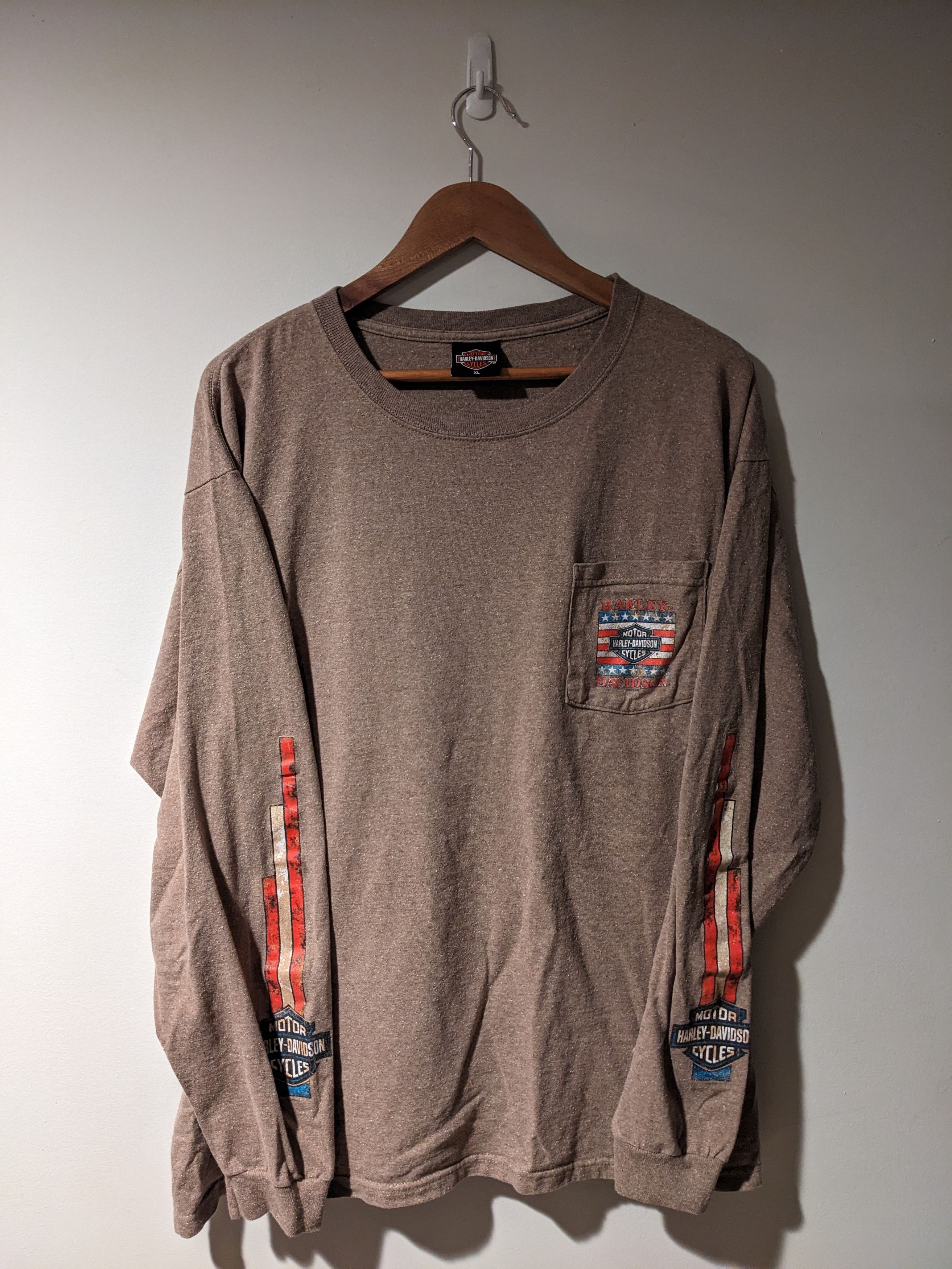 Harley Davidson × Vintage Vintage 2005 Harley Davidson Flames Long Sleeve T-shirt Size US XL / EU 56 / 4 - 3 Thumbnail
