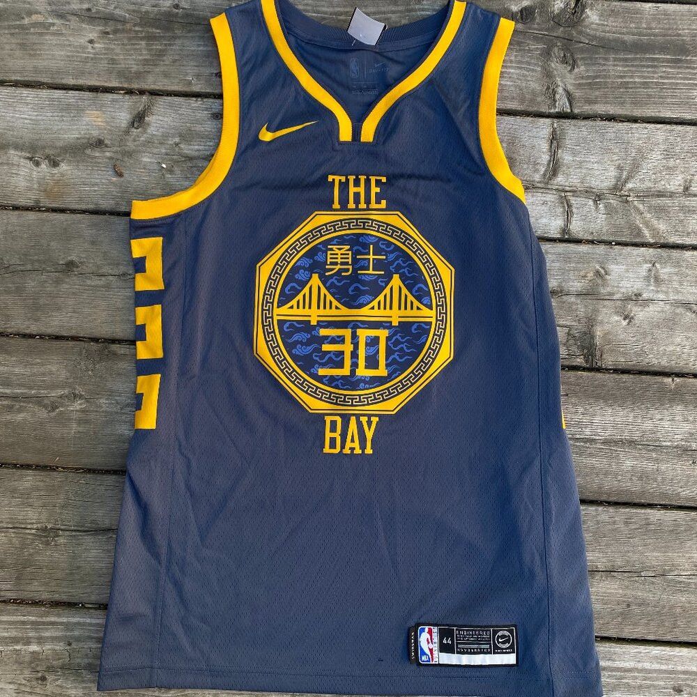 Nike Nike Golden State Warriors Stephen Curry Jersey NBA AJ4610- Size US M / EU 48-50 / 2 - 1 Thumbnail