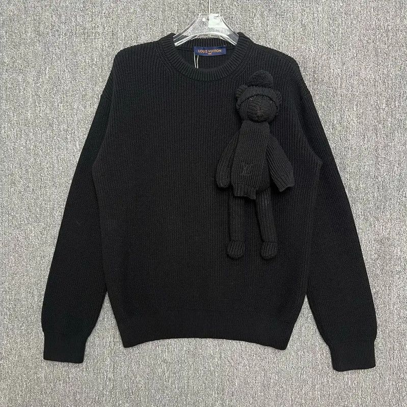 Louis Vuitton Louis Vuitton Black Knit Sweater with Toy 0089 Size US S / EU 44-46 / 1 - 1 Thumbnail