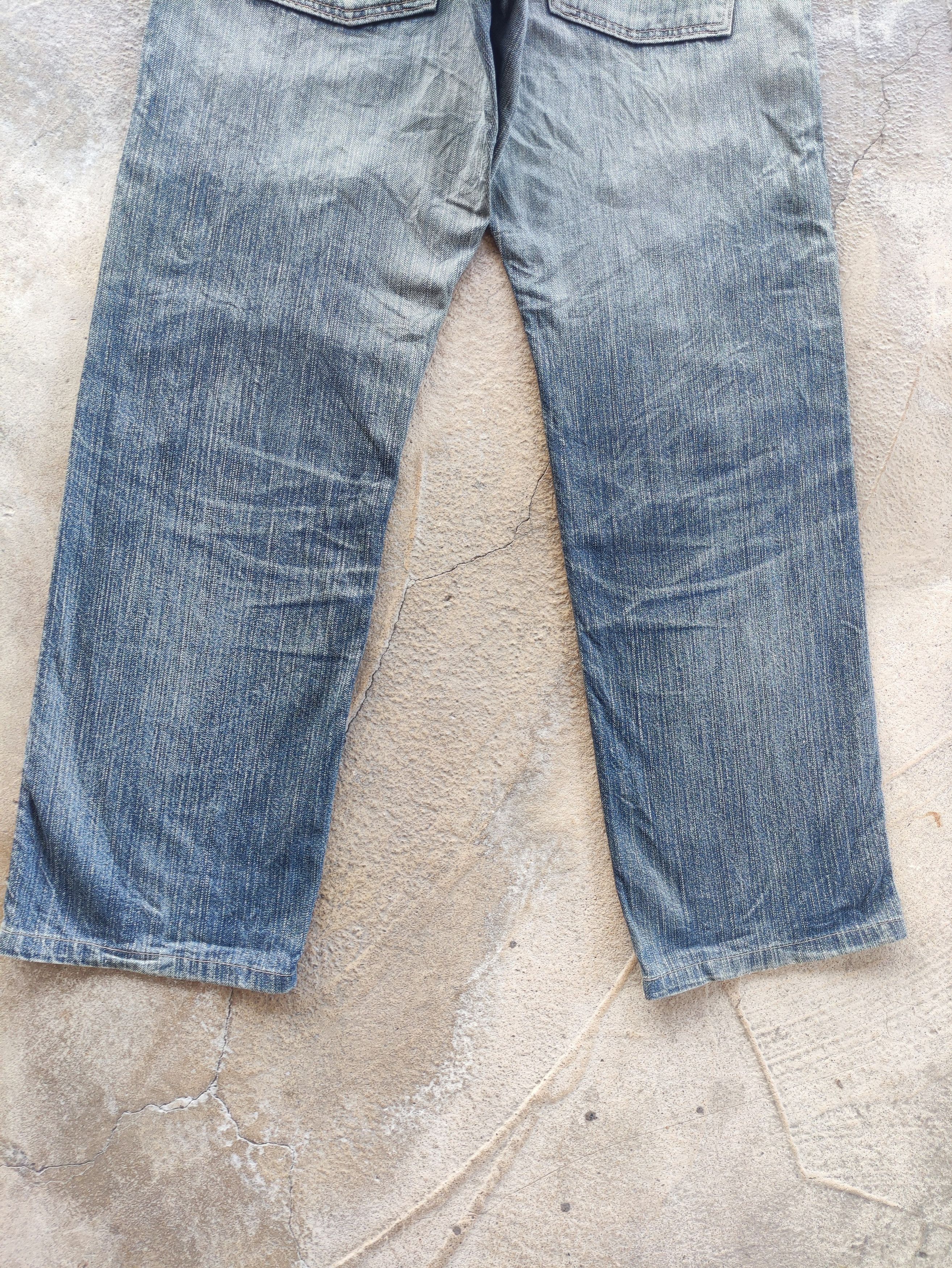 Edwin Vintage Edwin Distress Faded Edwin W35 Size US 35 - 11 Thumbnail