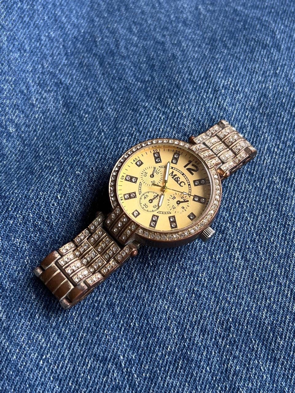 Designer × Japanese Brand × Vintage Bronze Brown vintage watch rhinestones bracelet Watches Size ONE SIZE - 1 Thumbnail