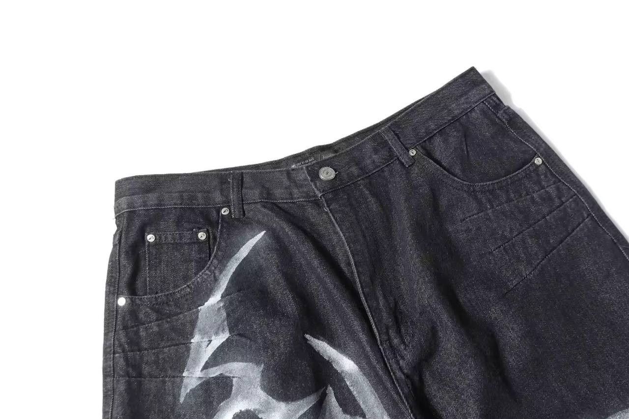 Japanese Brand × Vintage vintage hip-hop jeans Size US 35 - 3 Thumbnail