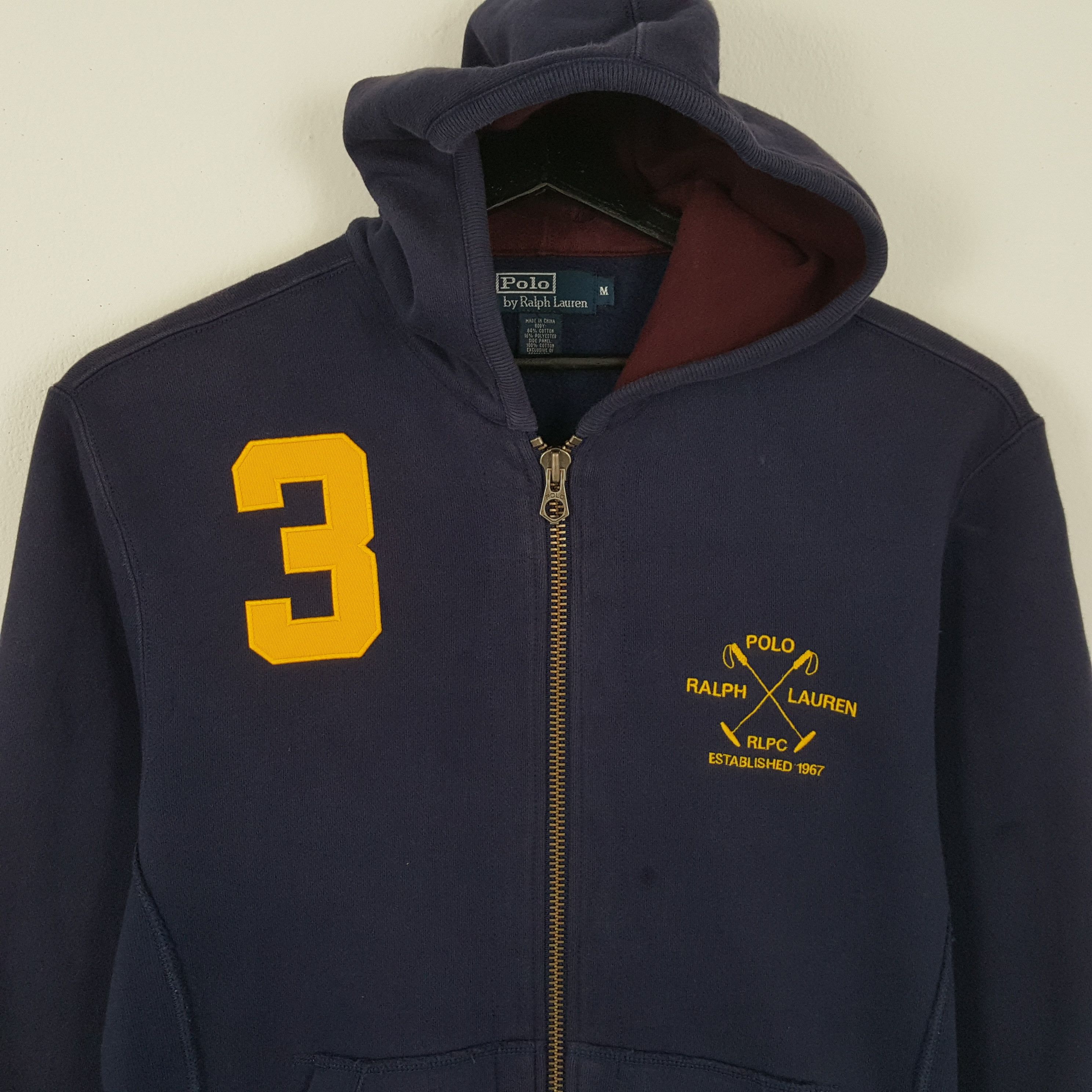 Polo Ralph Lauren × Vintage POLO by RALPH LAUREN Zipper Hoodies Fashion Sports Style Size US M / EU 48-50 / 2 - 2 Thumbnail