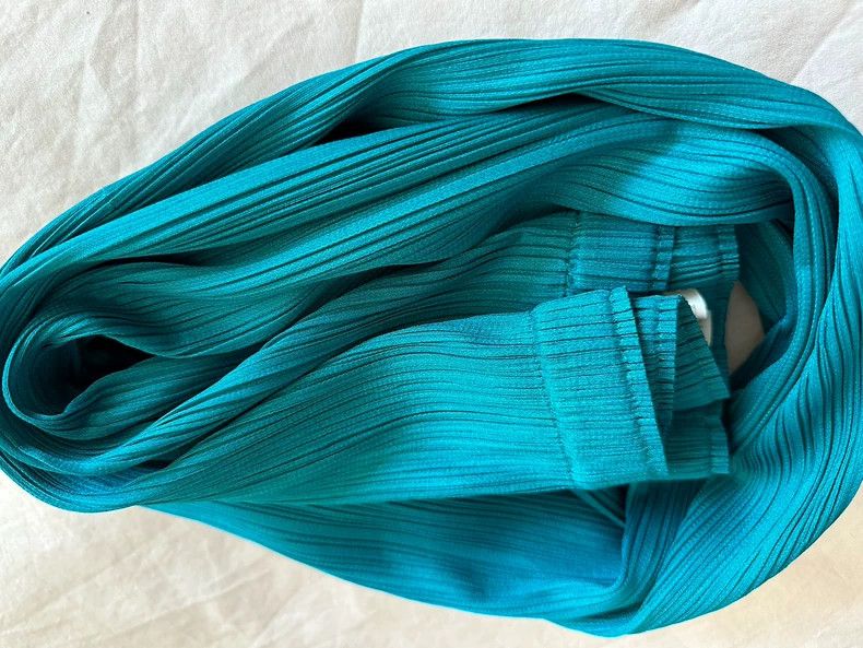 Issey Miyake Issey Miyake size:3 Peacock blue straight-leg pants Size 42" / US 20 - 4 Thumbnail