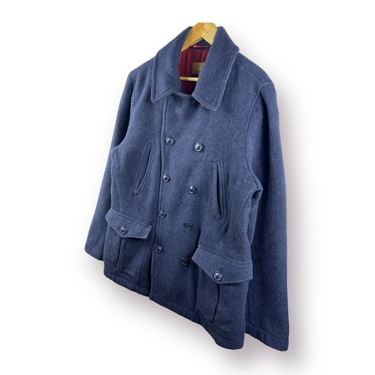 Indigo 🔥 Conbipel Vera Pelle indigo Dyed Casual coat work pocket Size US M / EU 48-50 / 2 - 3 Thumbnail