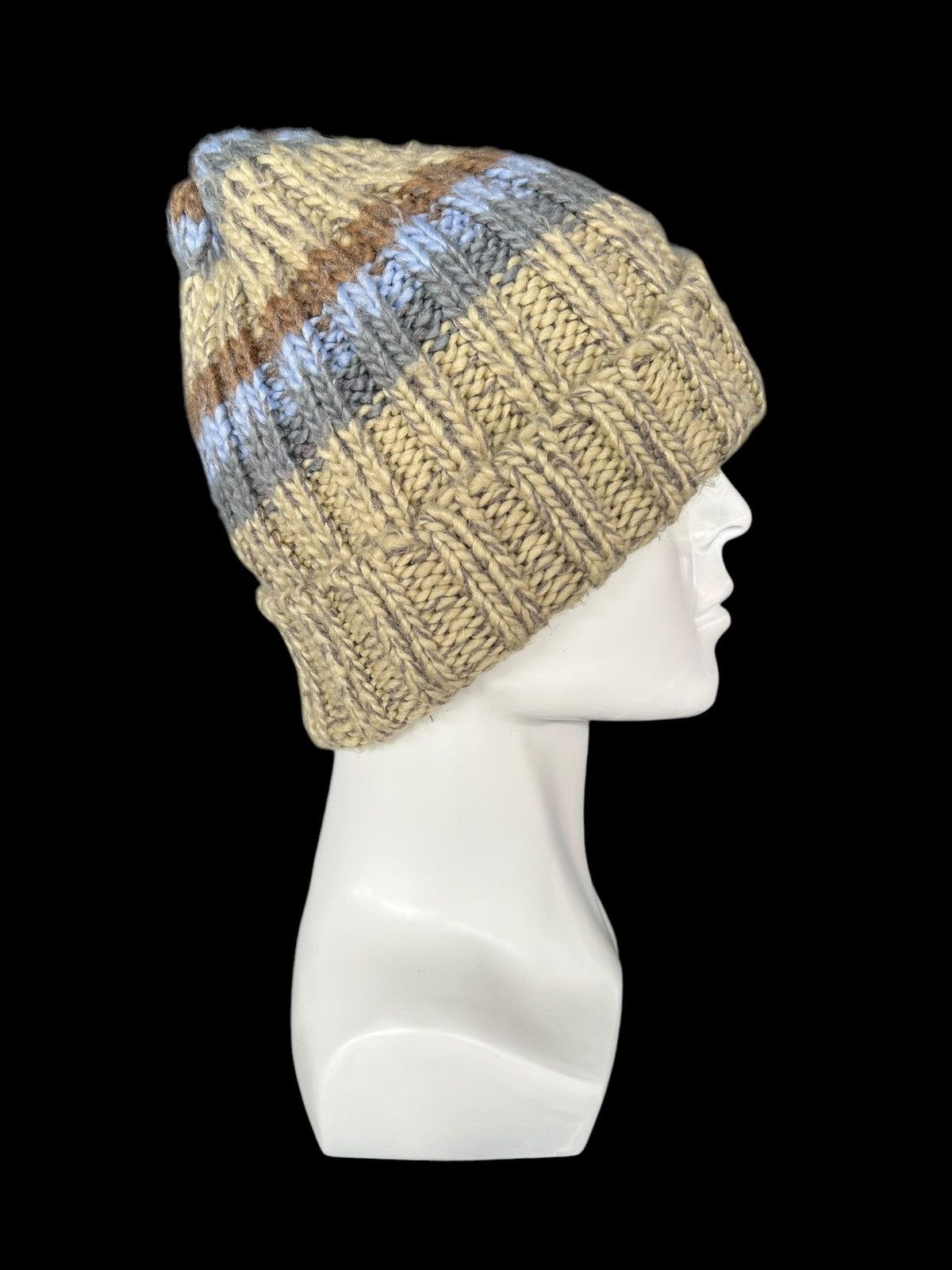 Japanese Brand × Kapital × Vintage Amina Crochet Knitted Beanie Hats Rare ☠️☠️ Size ONE SIZE - 2 Thumbnail