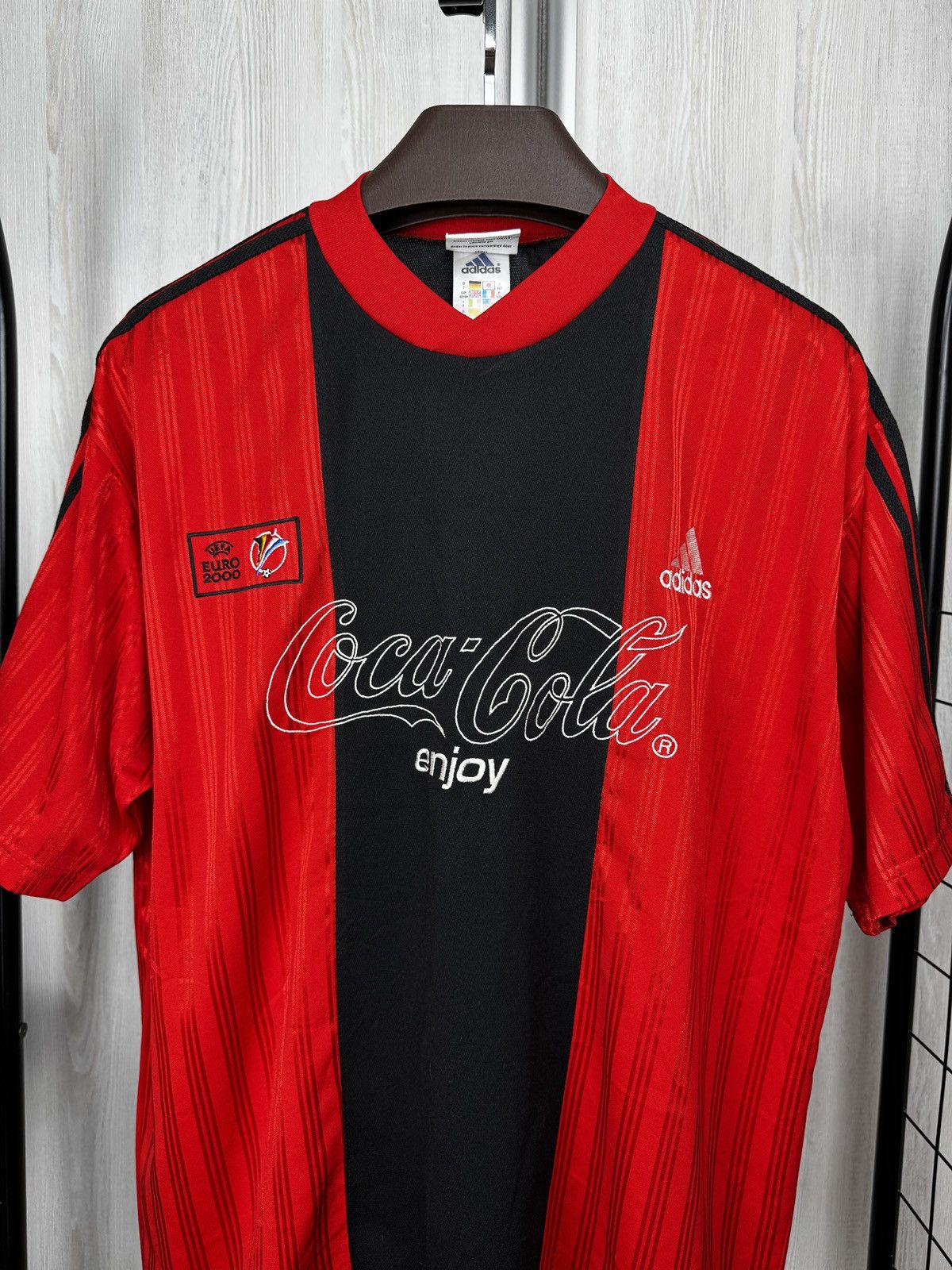 Adidas Adidas Coca-Cola UEFA EURO 2000 Soccer jersey football shirt Size US L / EU 52-54 / 3 - 3 Thumbnail