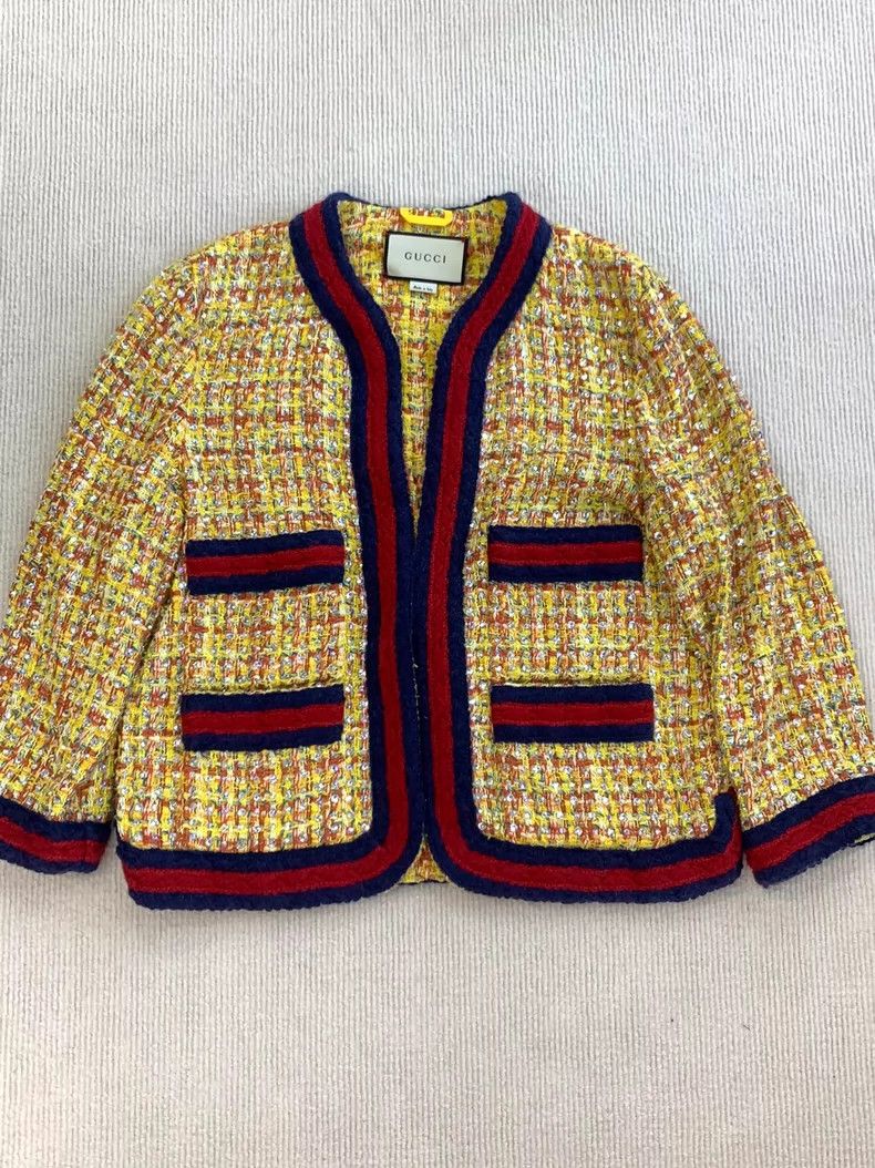 Gucci Gucci Knit Multi-Color Diamond Jacket - dmc Size US M / EU 48-50 / 2 - 1 Thumbnail