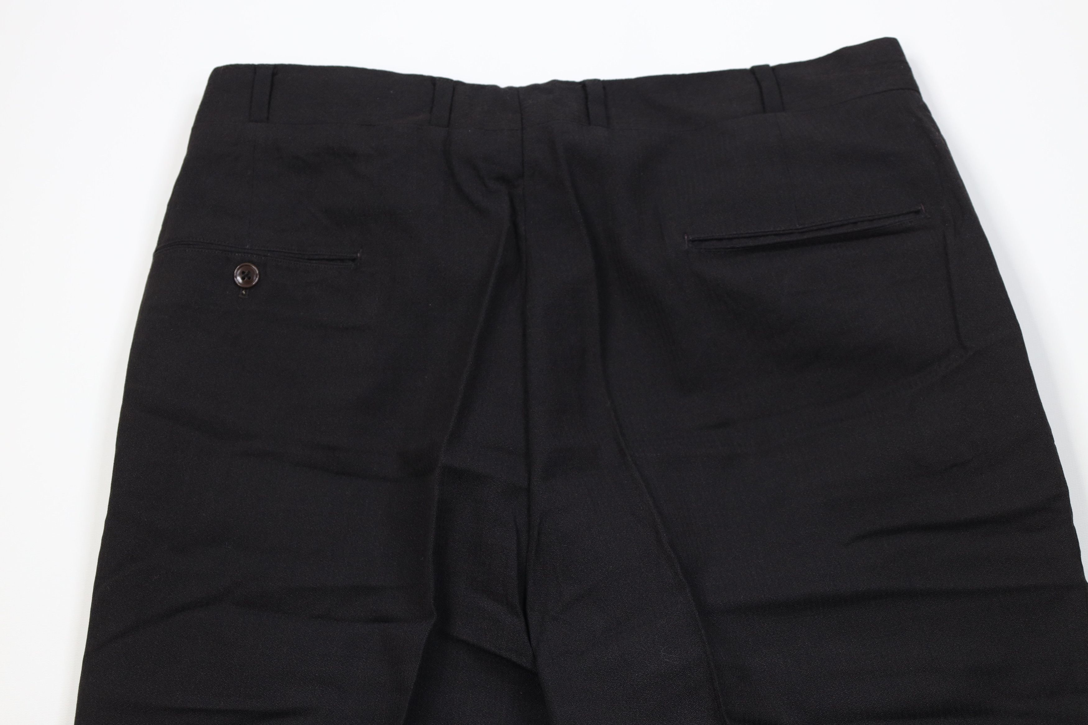 Vintage Vintage 50s Rockabilly Gabardine Knit Chino Pants Black USA Size US 34 / EU 50 - 11 Thumbnail