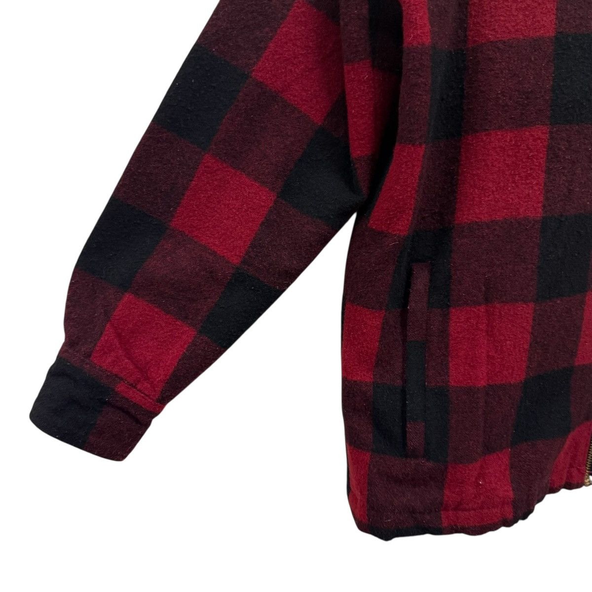 Japanese Brand Rock Hard Survival Checked Plaid Zipper Jacket Size US XL / EU 56 / 4 - 6 Thumbnail