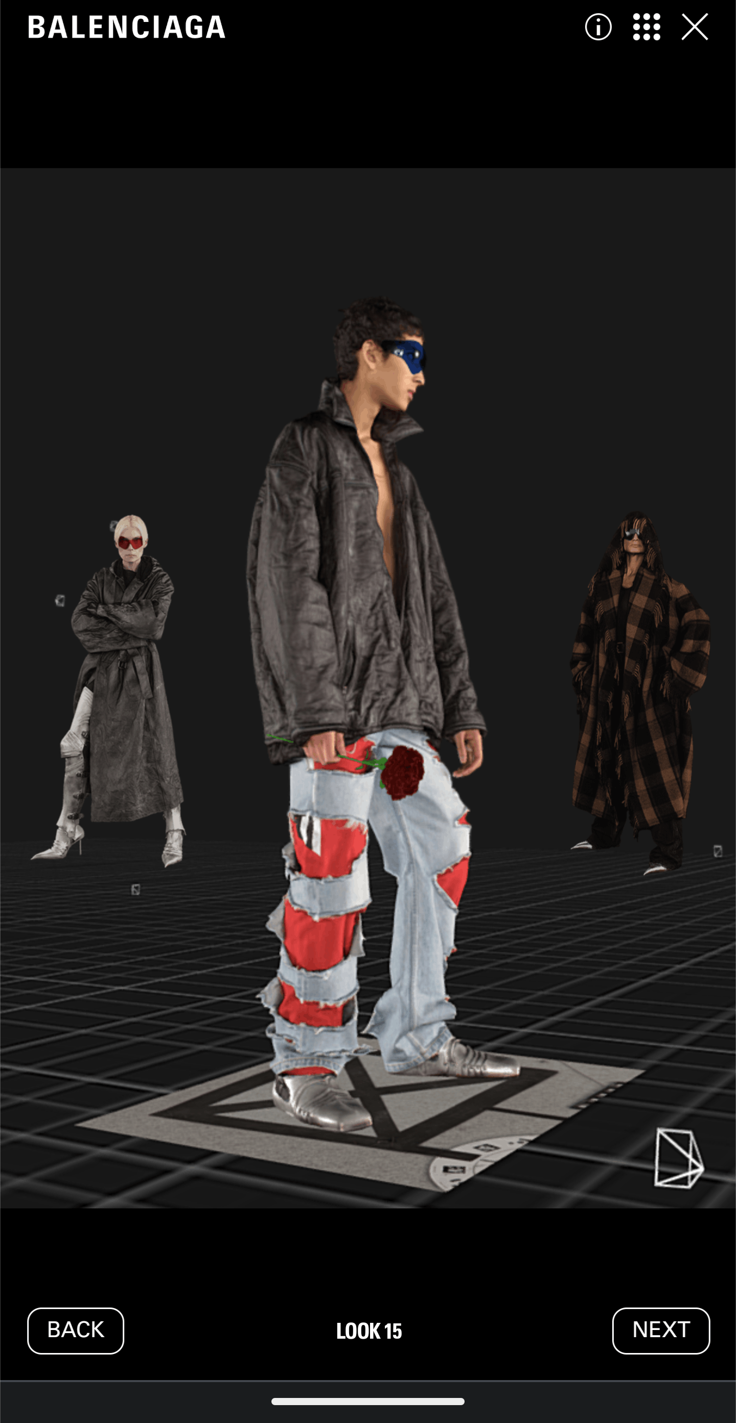 Balenciaga *NEW* SLASHED DENIM/TRACK PANTS HYBRID FW21 Size US 30 / EU 46 - 15 Thumbnail