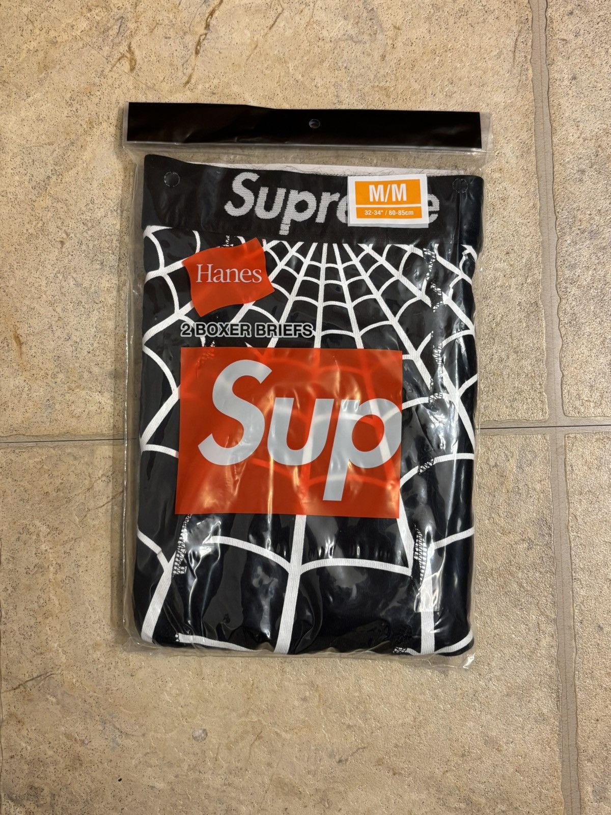 Supreme Supreme®/Hanes® Spider-Man Boxer Briefs (2 Pack) Black Size 32 - 4 Thumbnail
