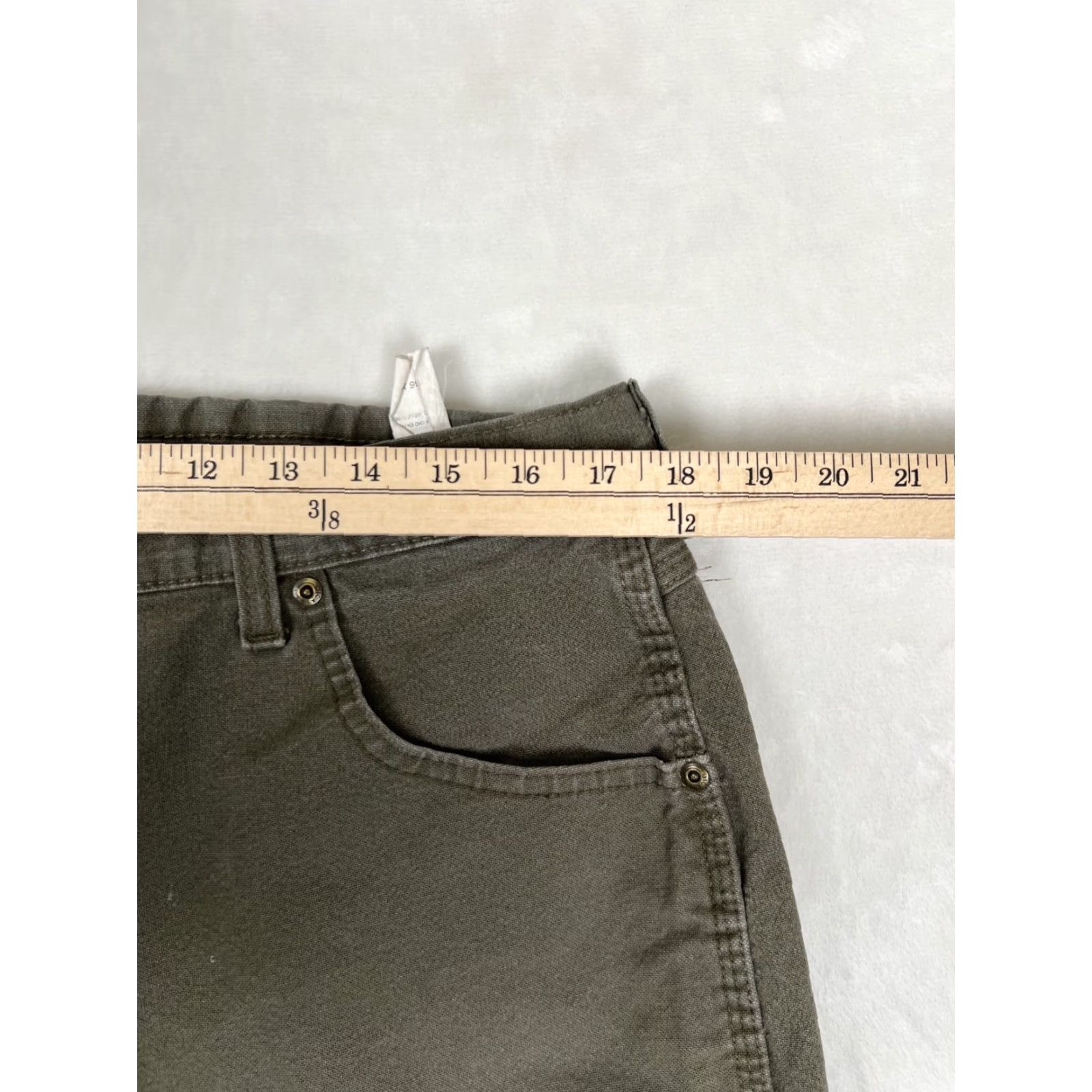 Dickies VINTAGE Dickies Carpenter Pants 34x30 Canvas Workwear Green 5-Pocket Design Straight Leg Mens Regular Size US 34 / EU 50 - 5 Thumbnail